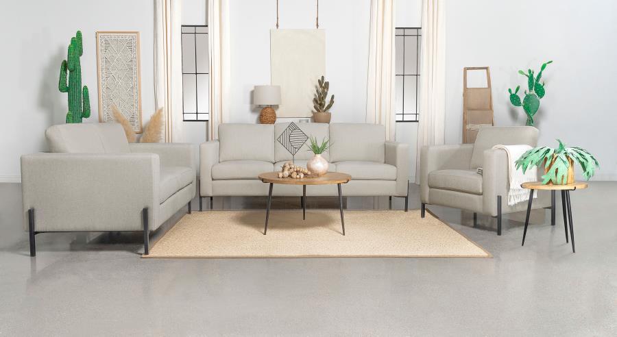 Tilly - Upholstered Track Arm Sofa Set Coaster Fine Furniture