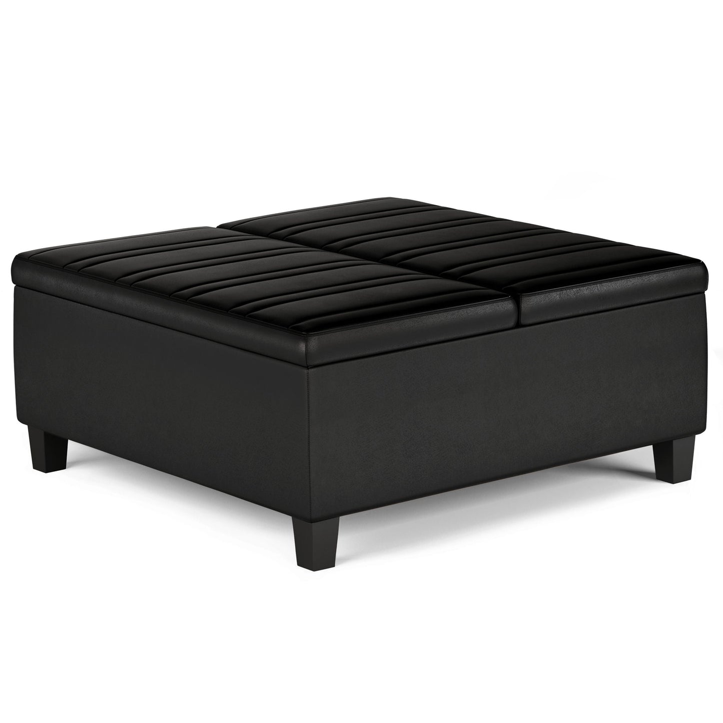 Ellis - Coffee Table Storage Ottoman Contemporary Design Simpli-Home