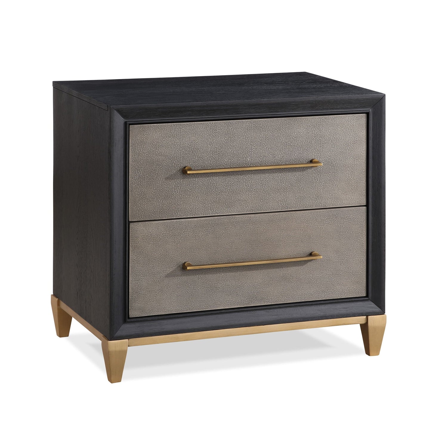 Payson - Nightstand - Black / Gray Crown Mark