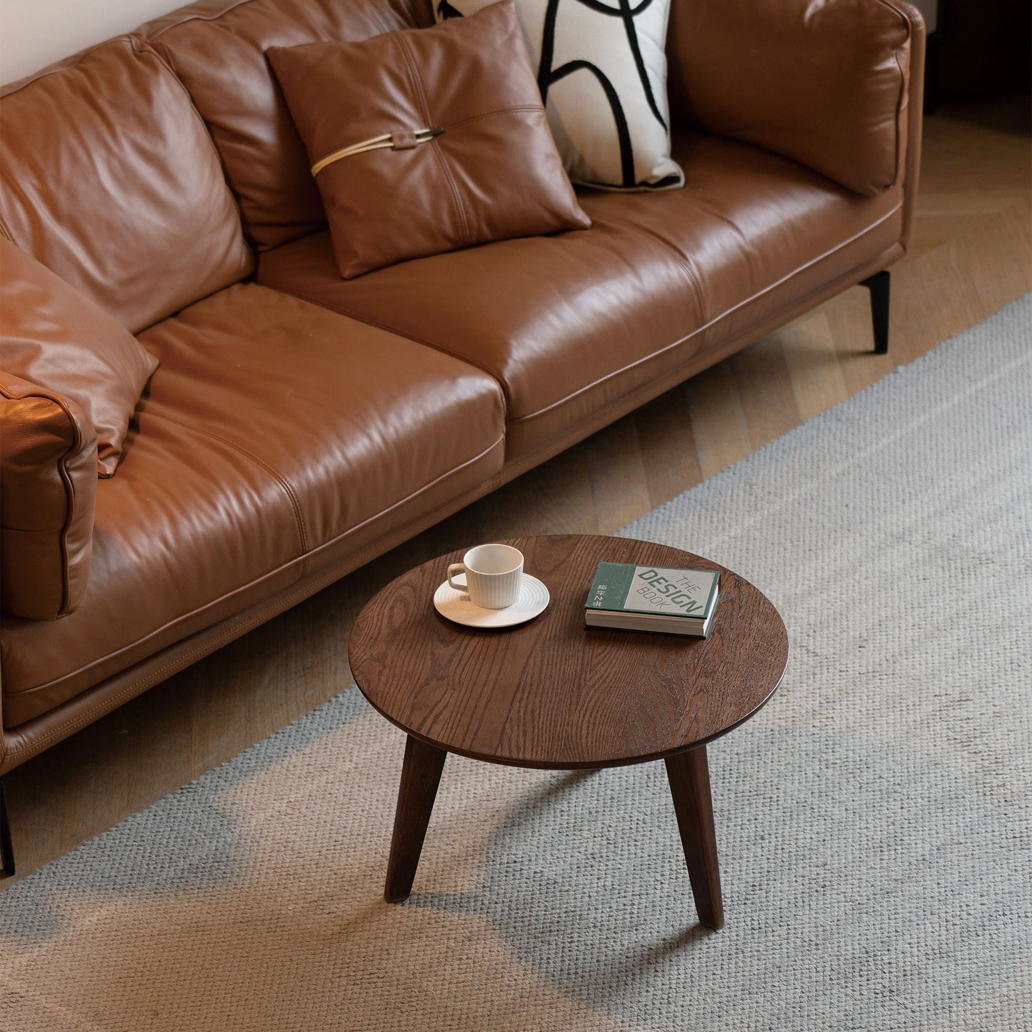 Center Low Coffee Table - Walnut Home Essentials