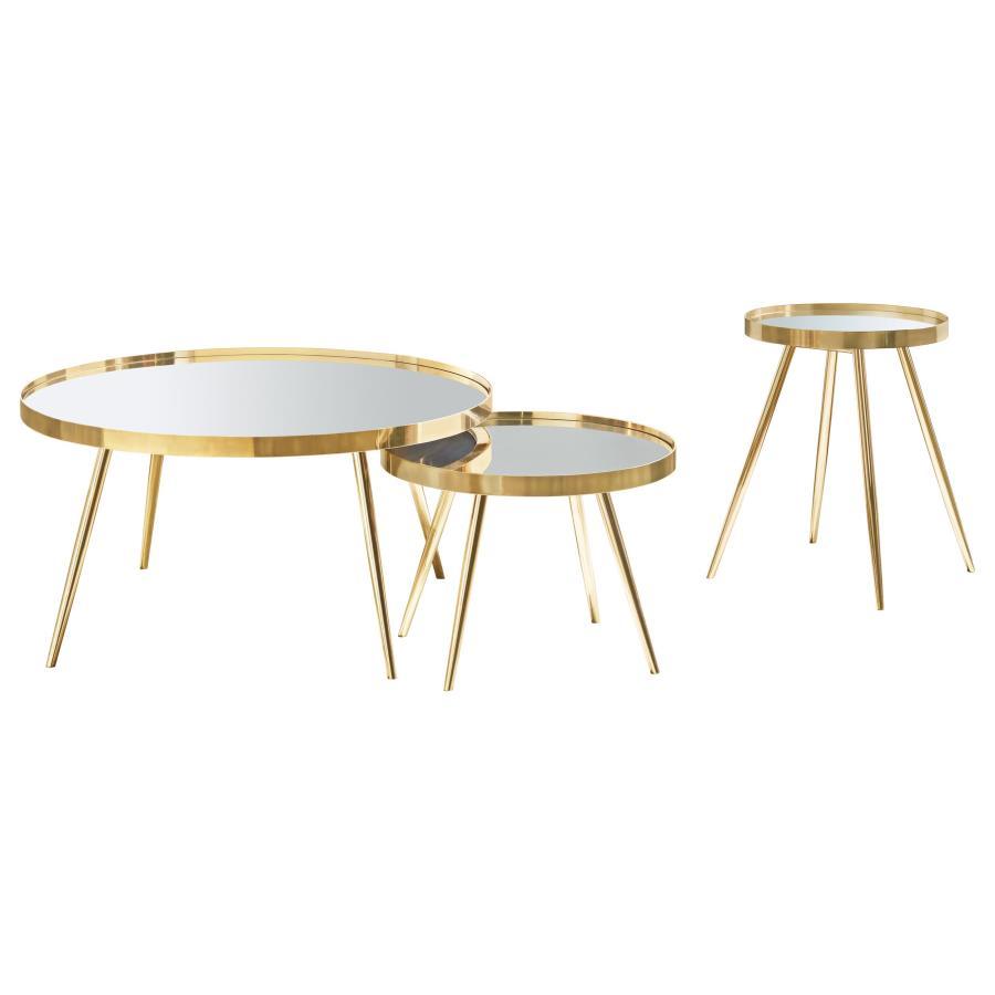 Kaelyn - Round Coffee And End Table Set Coaster Fine Furniture