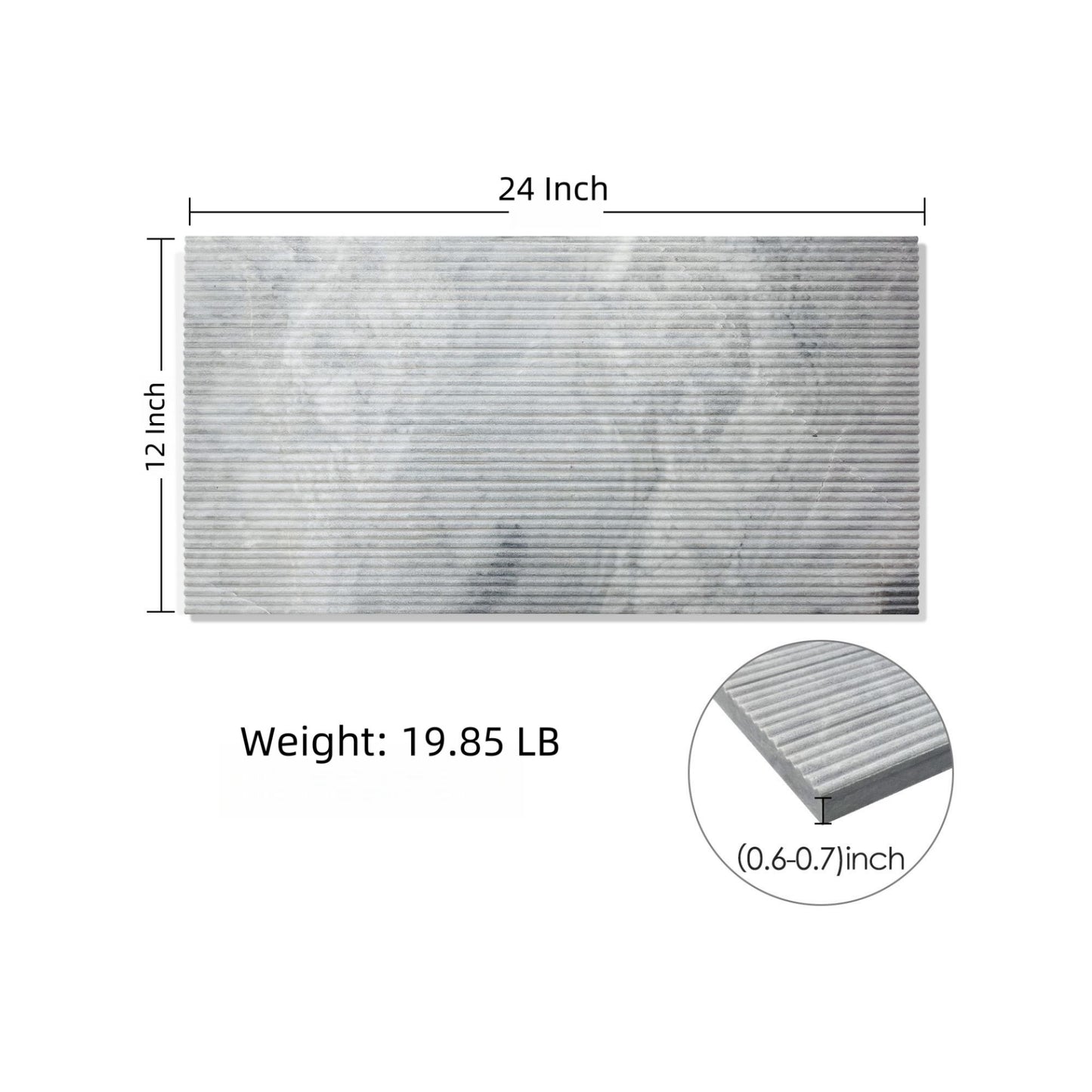 Textured Finished, 3D Tiles For Wall Decoration (Set of 4) Daily Nest