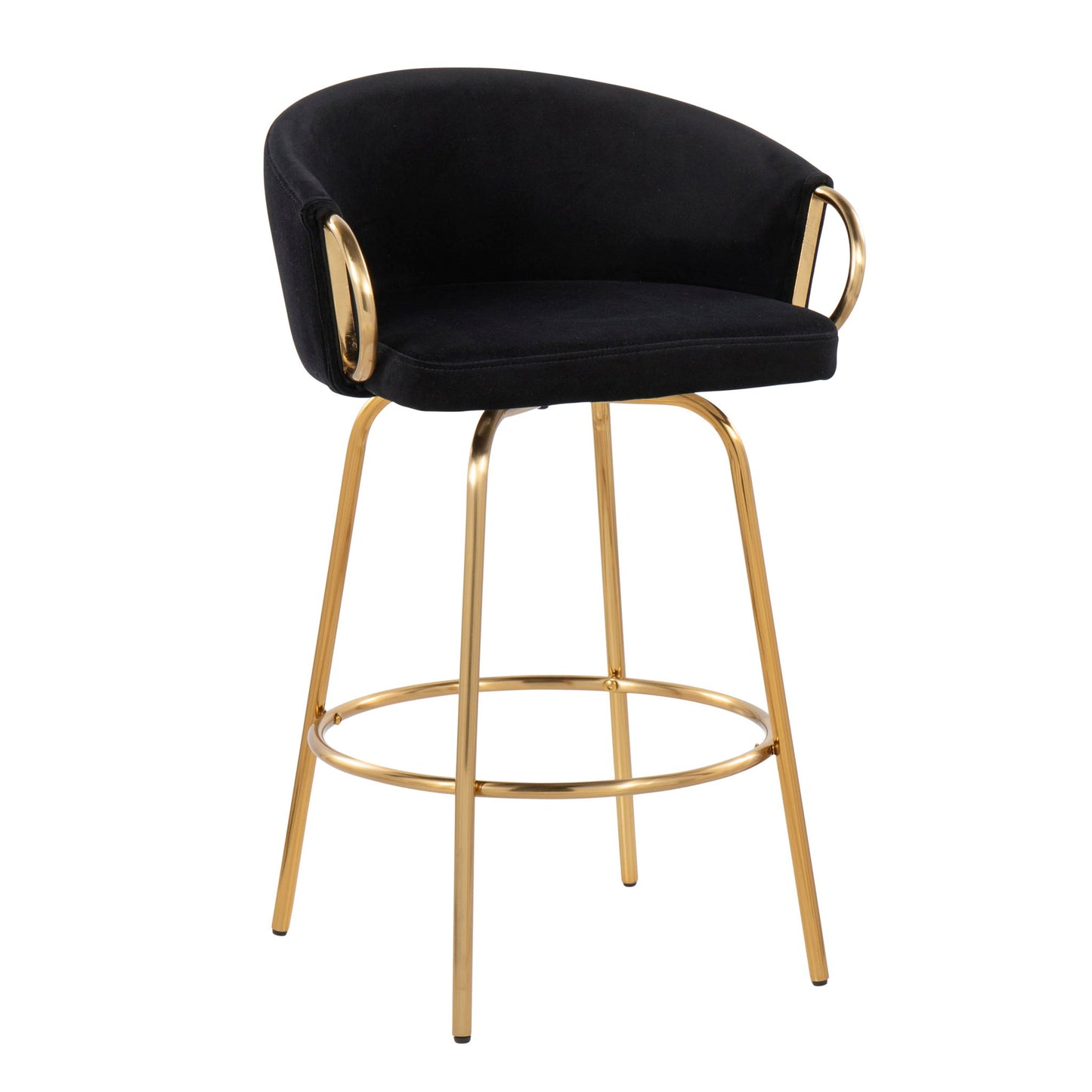 Claire - Contemporary & Glam Counter Stool (Set of 2) Lumi Source