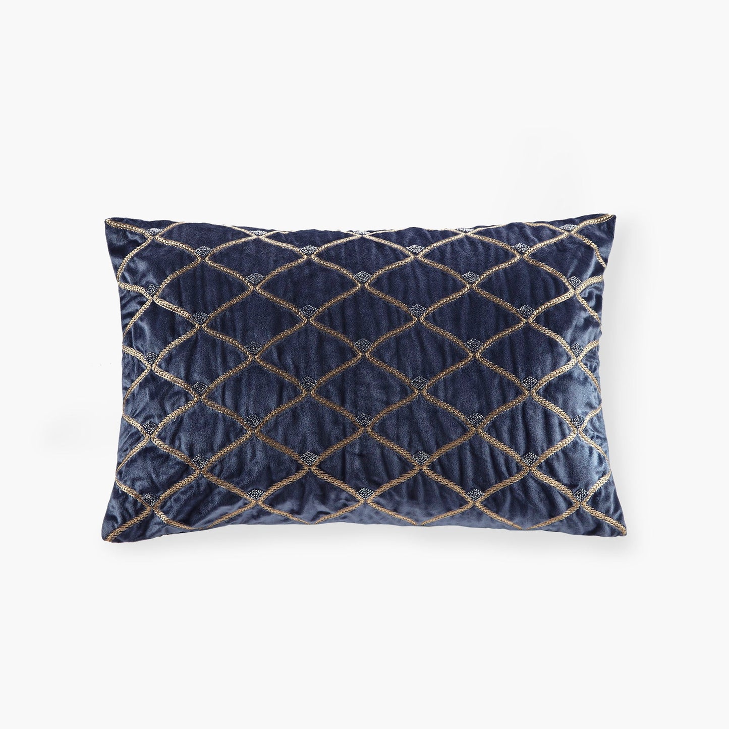 Aumont - Oblong Decor Pillow - Navy Croscill Classics