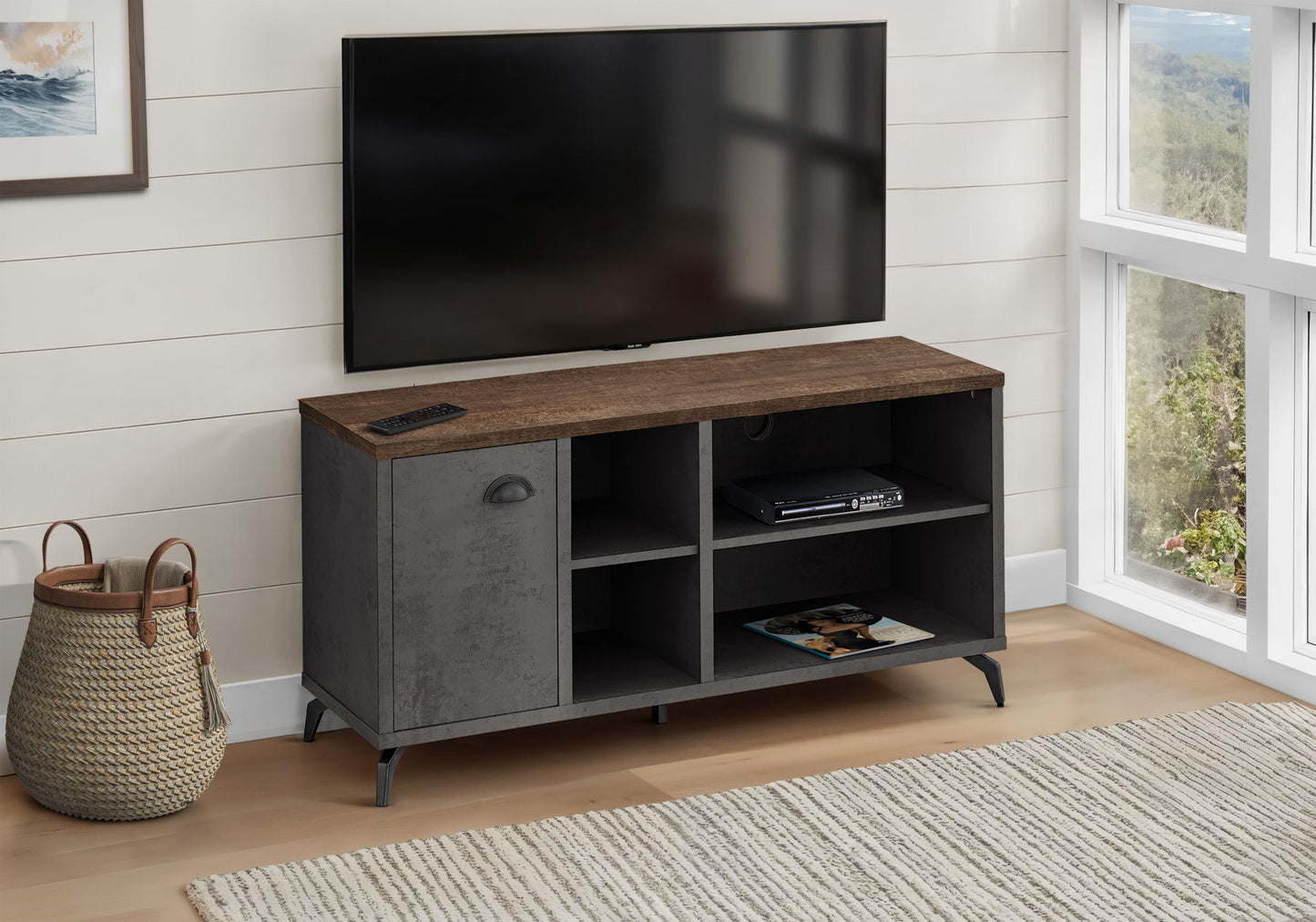 TV Stand, Console, Media Entertainment Center, Storage Cabinet, Contemporary & Modern 8th Street