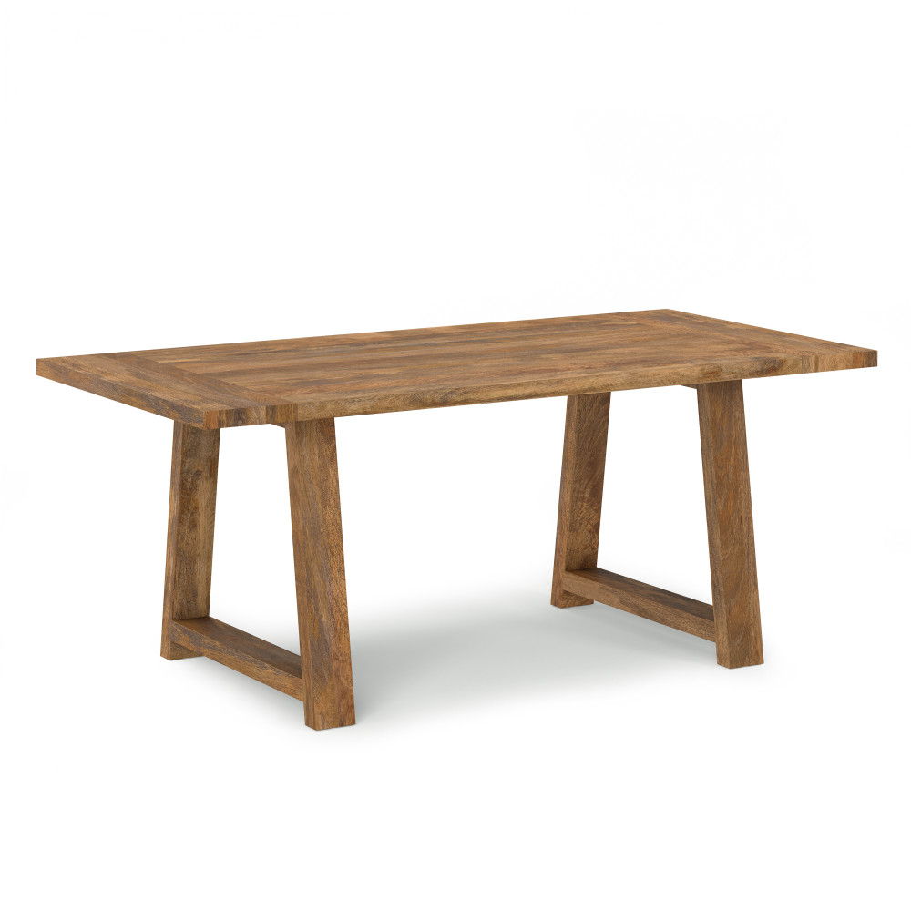 Whitley - Dining Table In Burnt Wax - Brown Simpli-Home