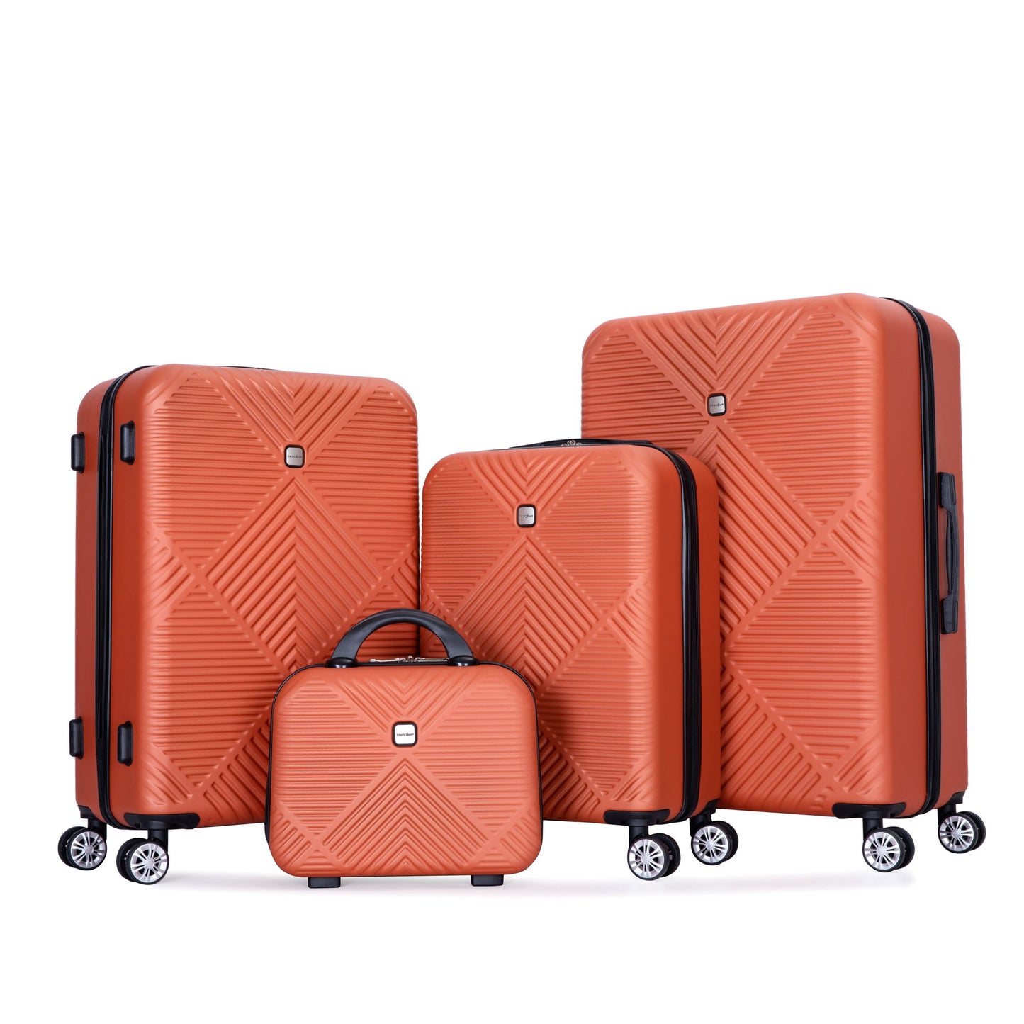 4 Piece Lightweight Suitcase, Makeup Box, Aircraft Wheels Daily Nest