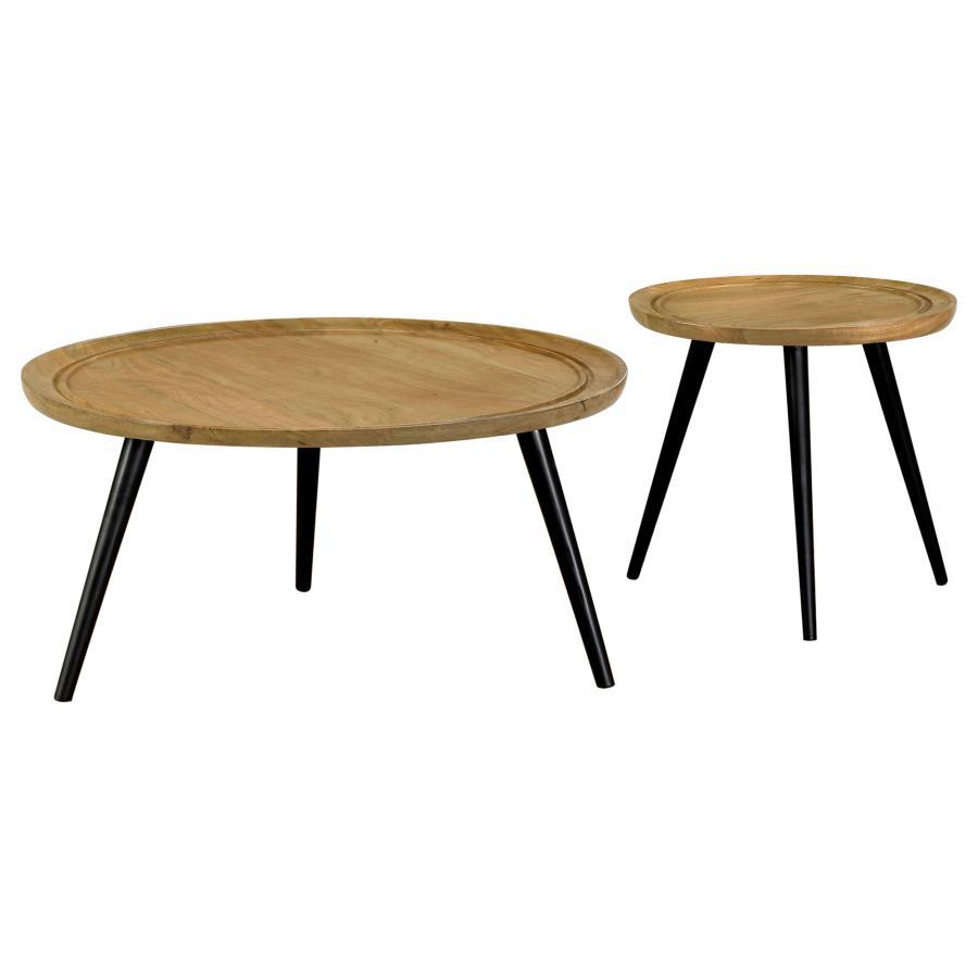 Zoe - Mango Wood Coffee Table Set Coaster Fine Furniture