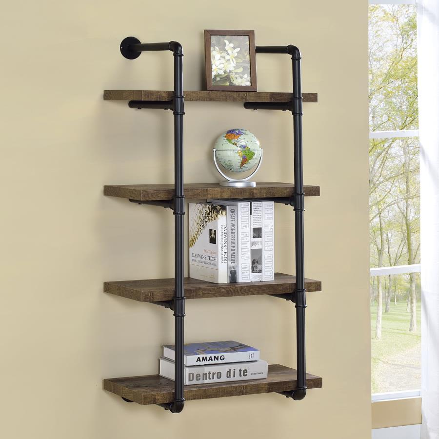 Elmcrest - 4-Shelf Wall Bookshelf CoasterEveryday