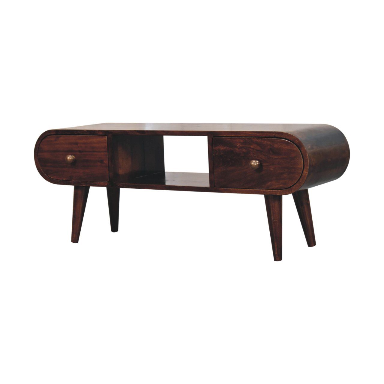 Solid Wood Circular TV Unit Artisan Furniture