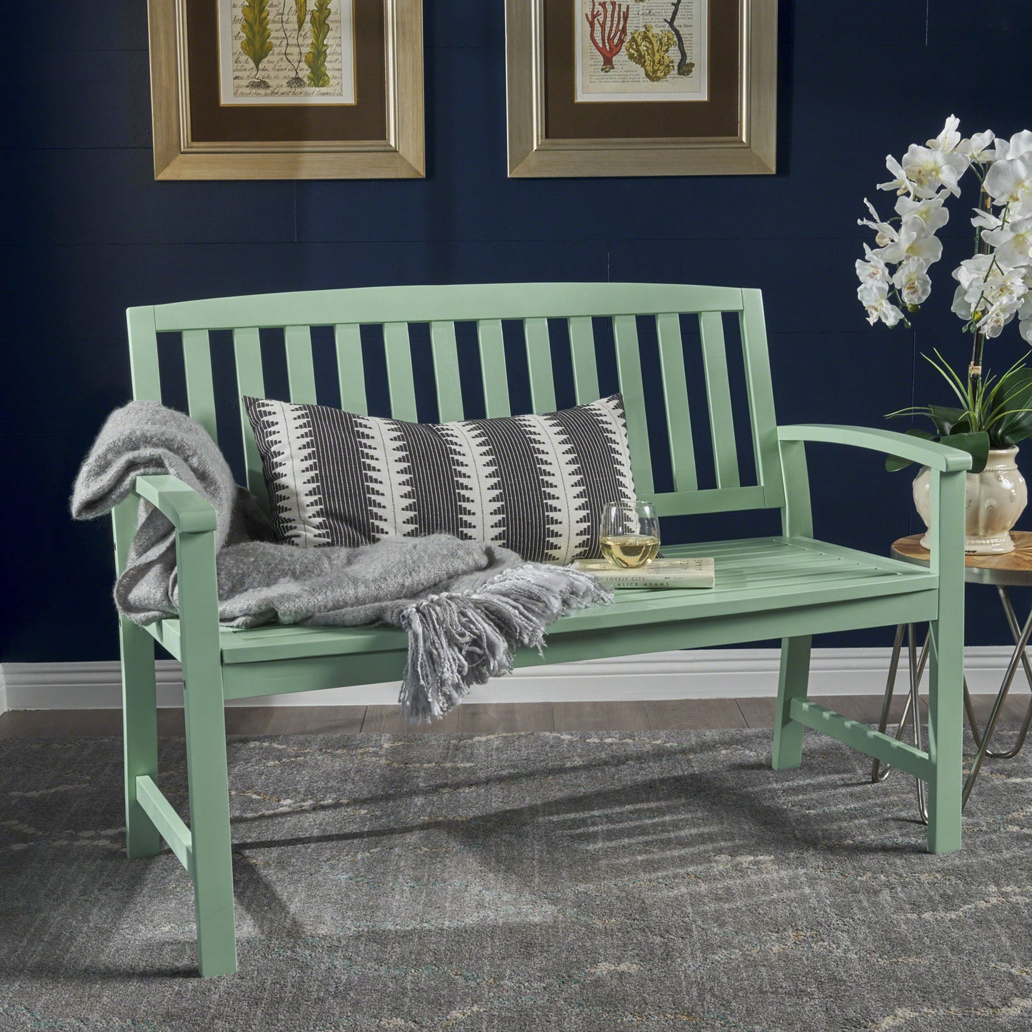 Farmhouse Style Loja Bench Indoor / Outdoor Noble House