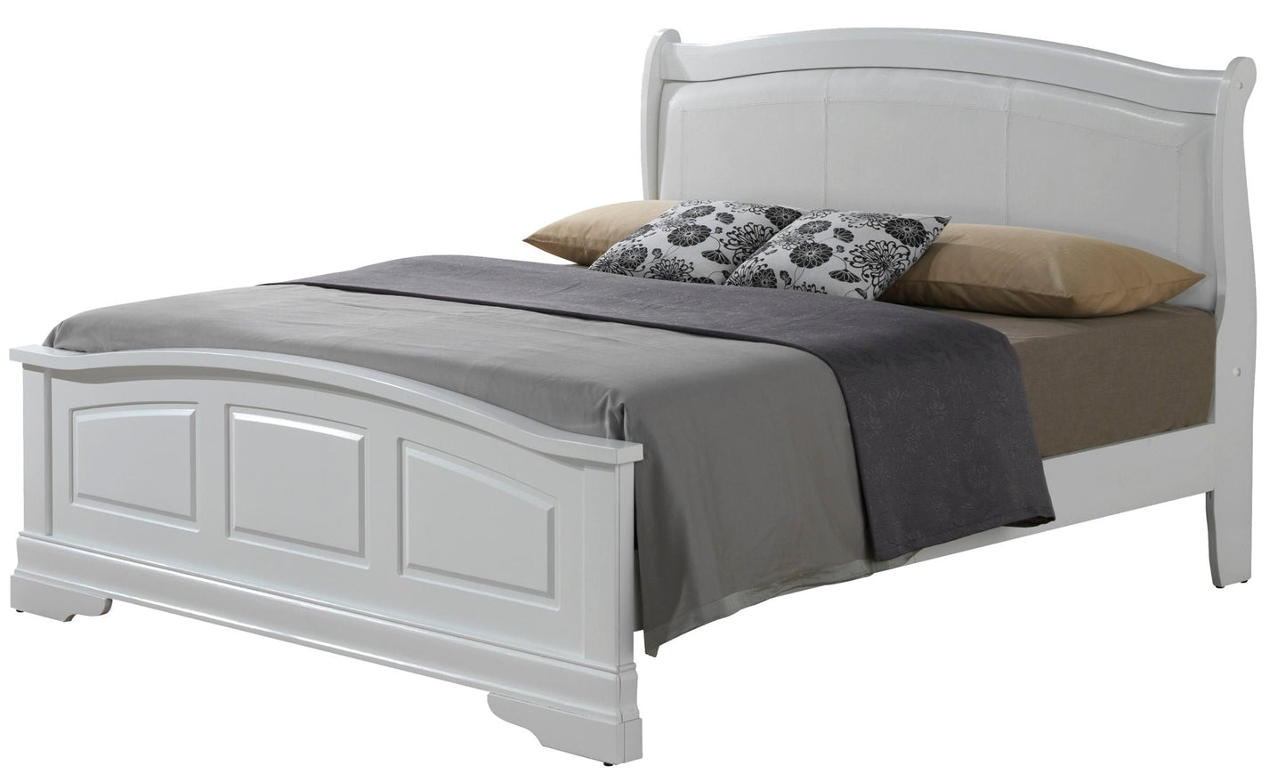 Panel Sleigh Bed Elegantly Crafted Glory Furniture