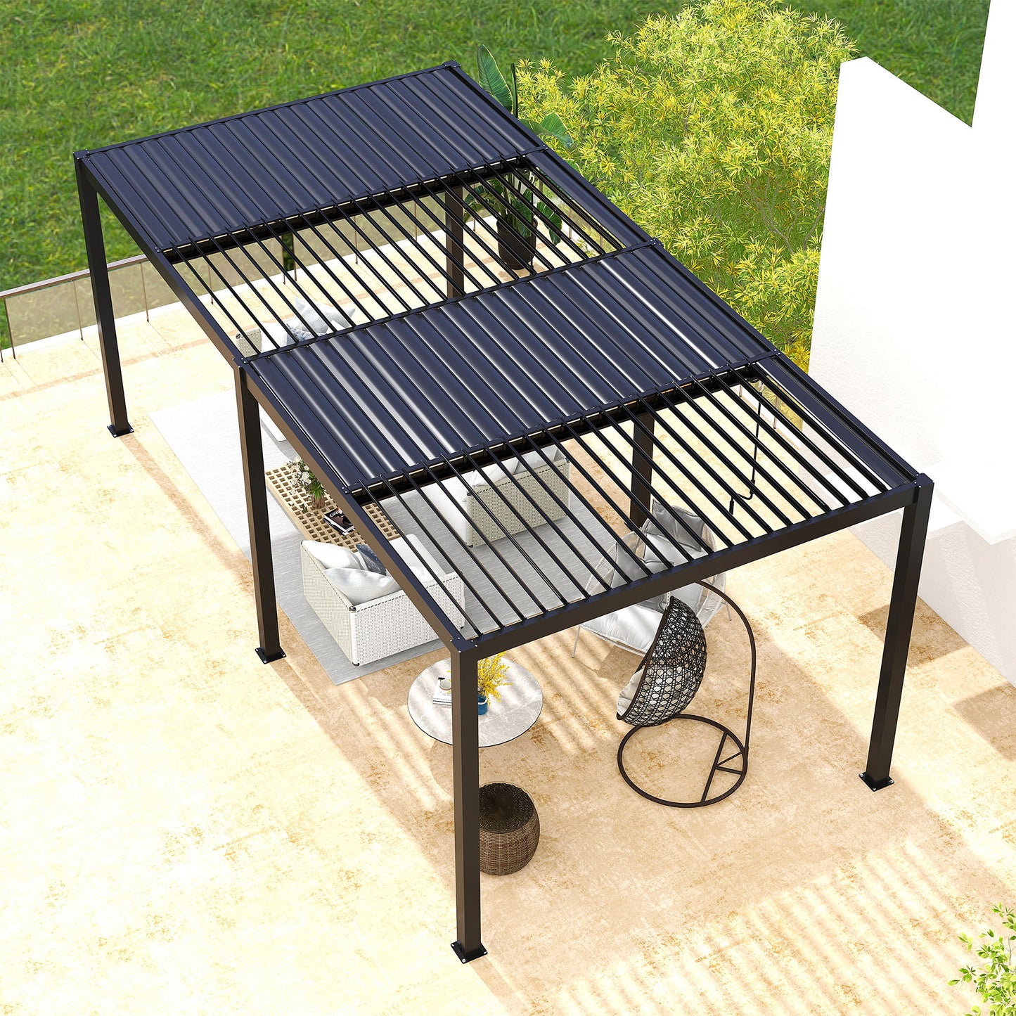 Premium Louver Pergola Aluminium Frame & Louvers Home Essentials