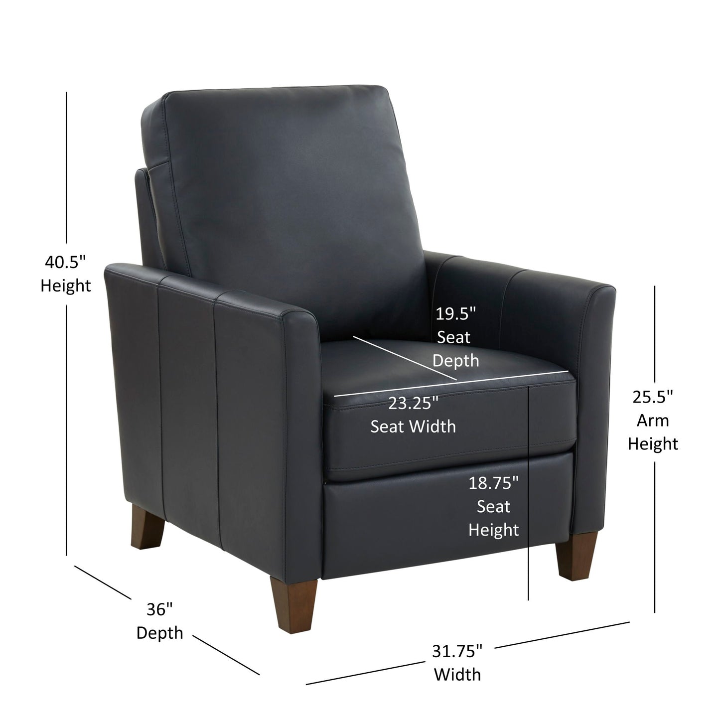 Pablo - Modern Recliner With Manual Recline Home Essentials