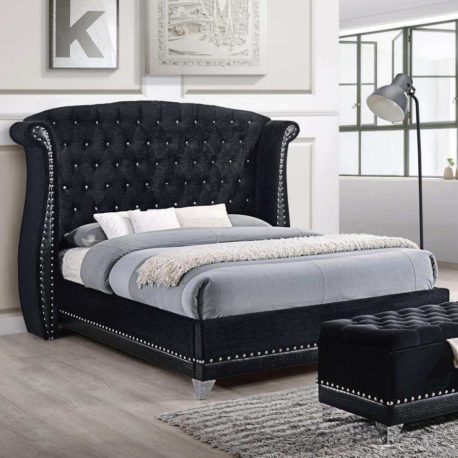Barzini - Upholstered Wingback Bed CoasterElevations