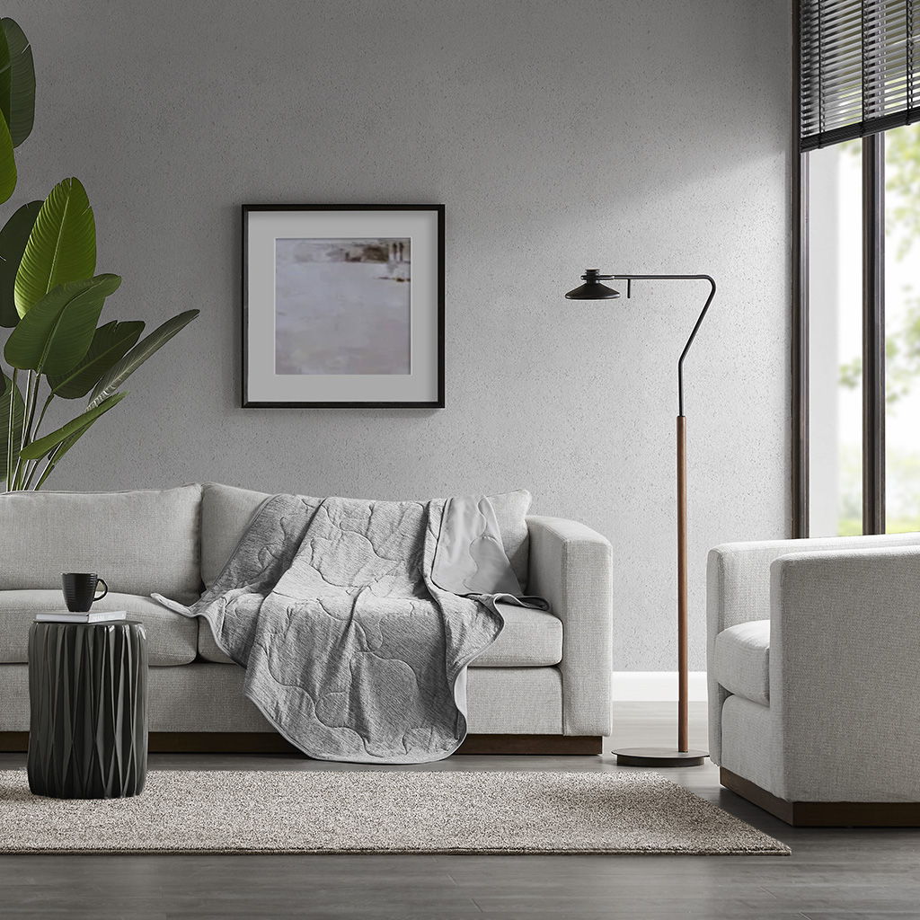 Cooling Touch - Down Alternative Throw - Gray Sharper Image