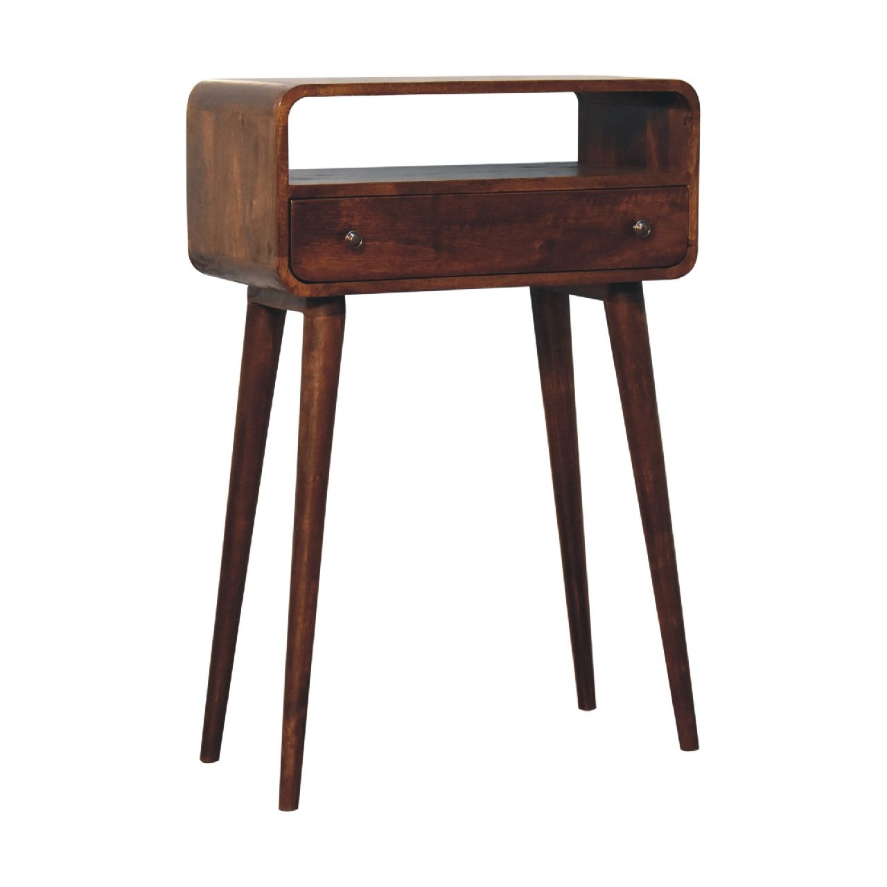 Curved Chestnut Console Table Artisan Furniture