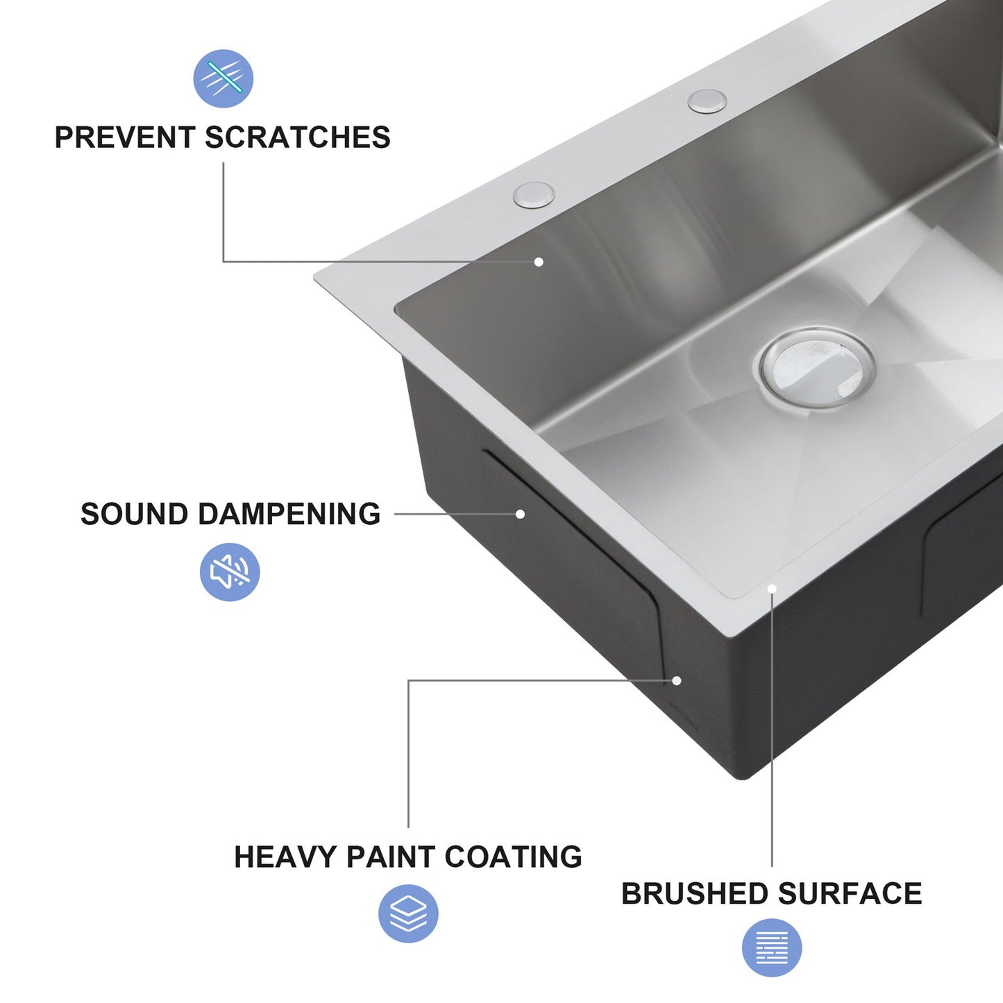 Drop In Kitchen Sink With Pull Down Faucet And Soap Dispenser Daily Nest