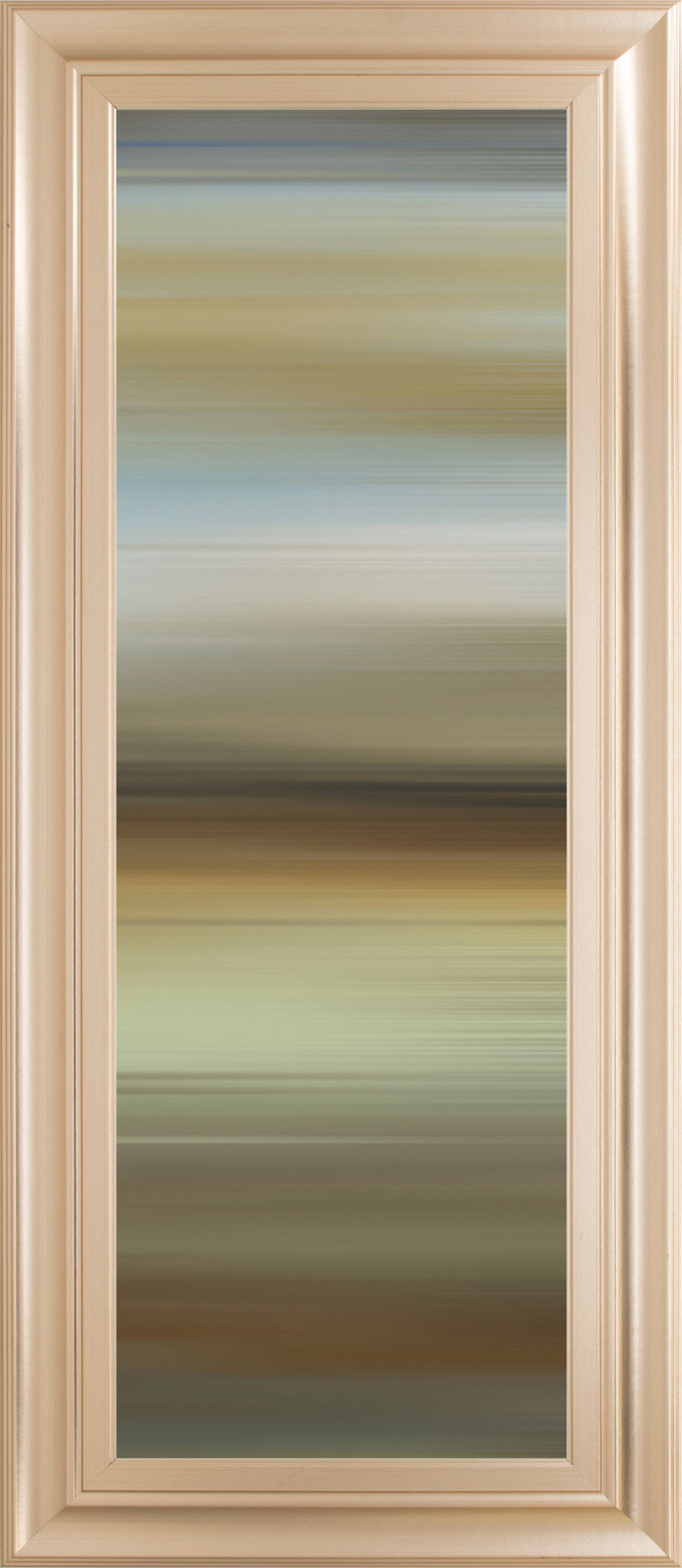 Abstract Horizon II By James Mcmaster - Framed Print Wall Art - Dark Brown Classy Art