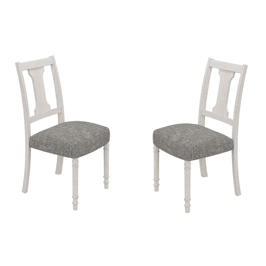 Tannen - Dining Side Chair (Set of 2) - White And Gray Lilola Home