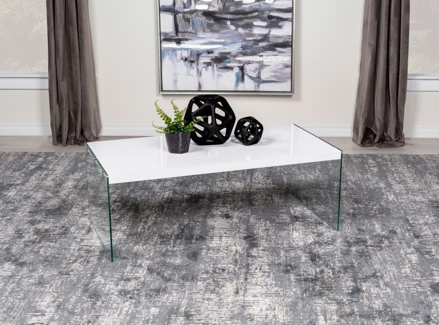 Opal - Rectangular Glass Frame Table Coaster Fine Furniture