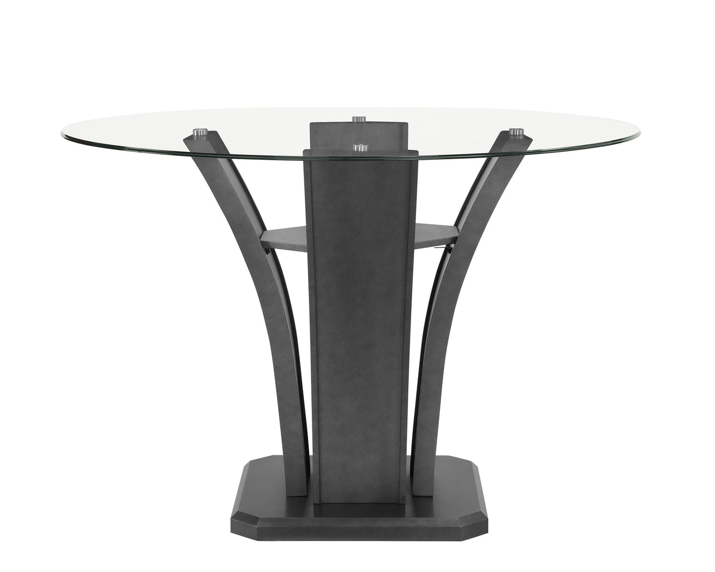 Camelia - Counter Height Table - Glass - Gray Crown Mark