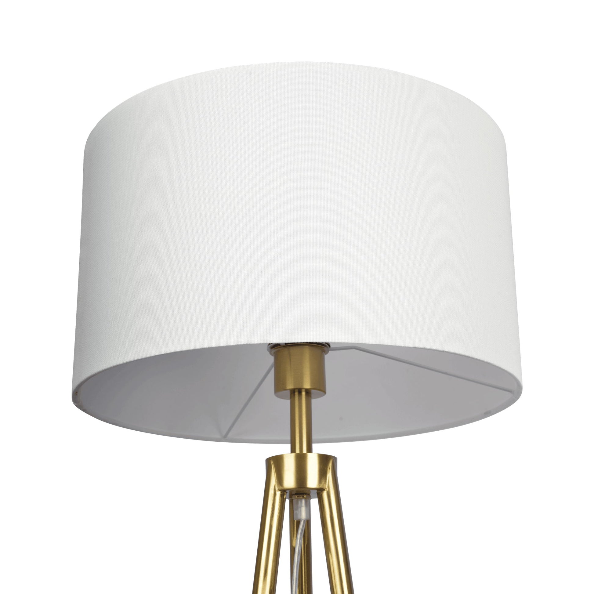 Sway - Floor Lamp With On / Off Switch Triple Legs Shade - Black / Gold / White Ashcroft Furniture