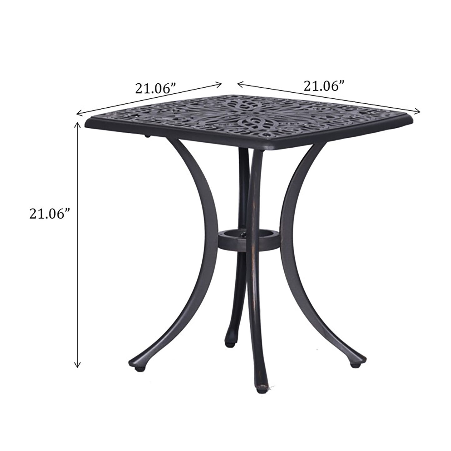 End Table - Gunmetal Home Essentials