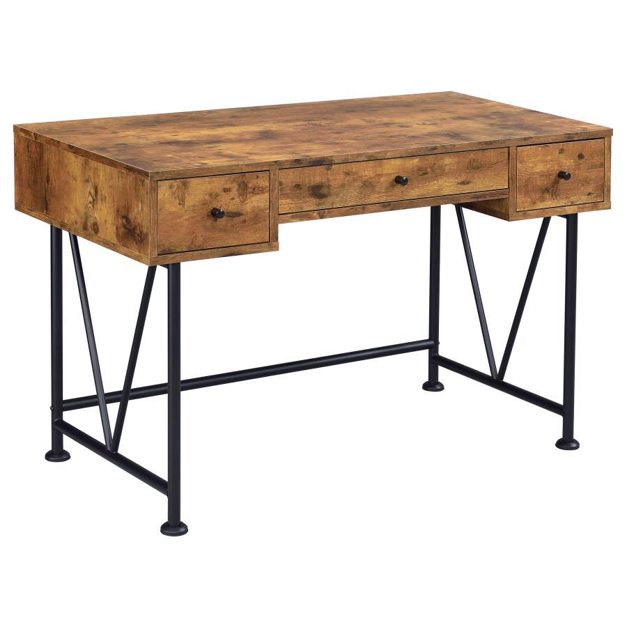 Analiese - 2 Piece Computer Desk Bookcase Set - Rustic Nutmeg CoasterEveryday
