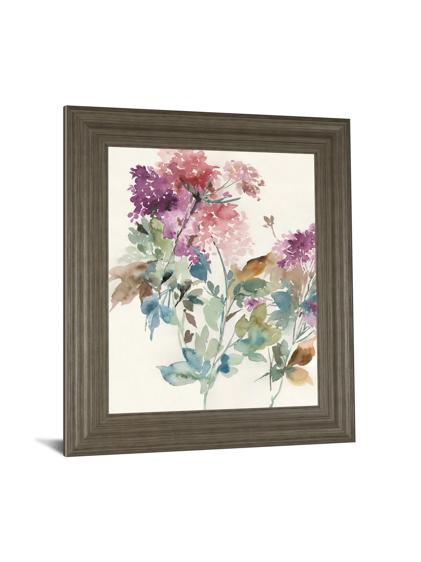 Sweet Hydrangea I By Asia Jensen - Framed Print Wall Art - Purple Classy Art