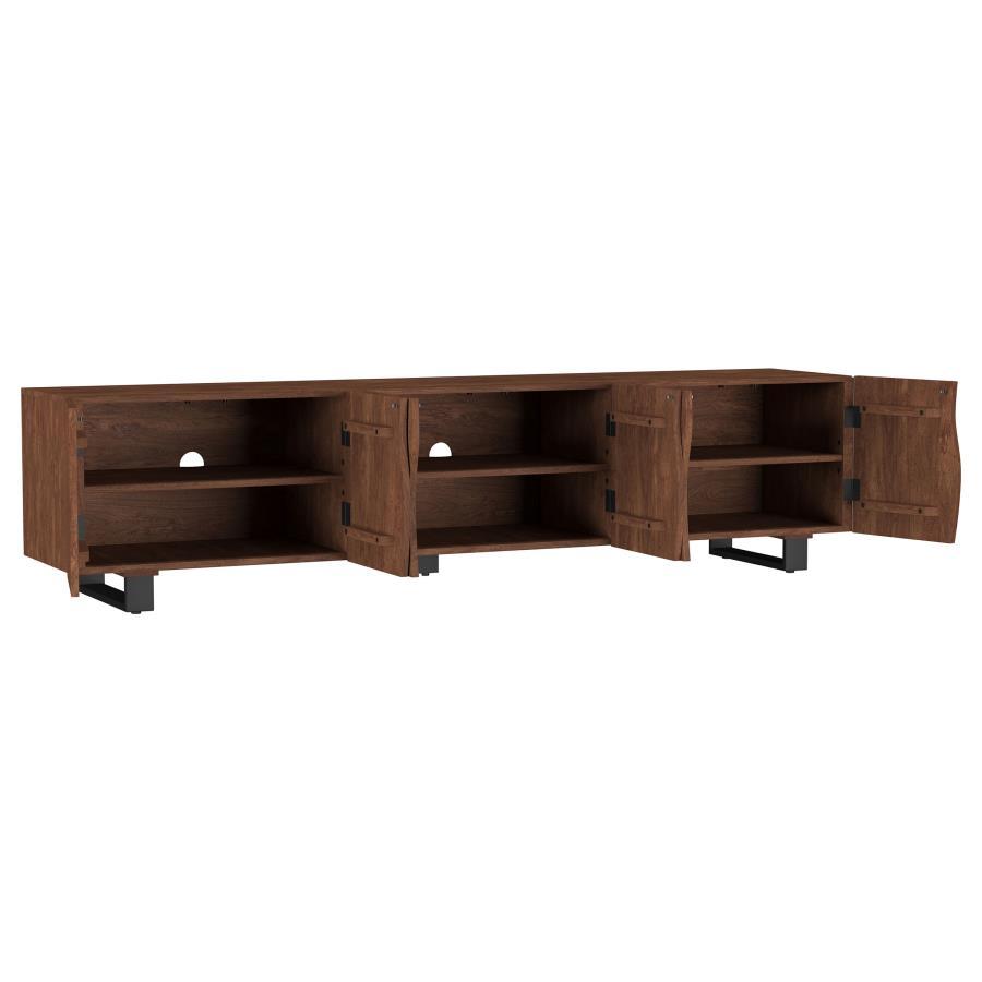 Trask - Wood TV Stand Media Console - Mango Brown Coaster Fine Furniture