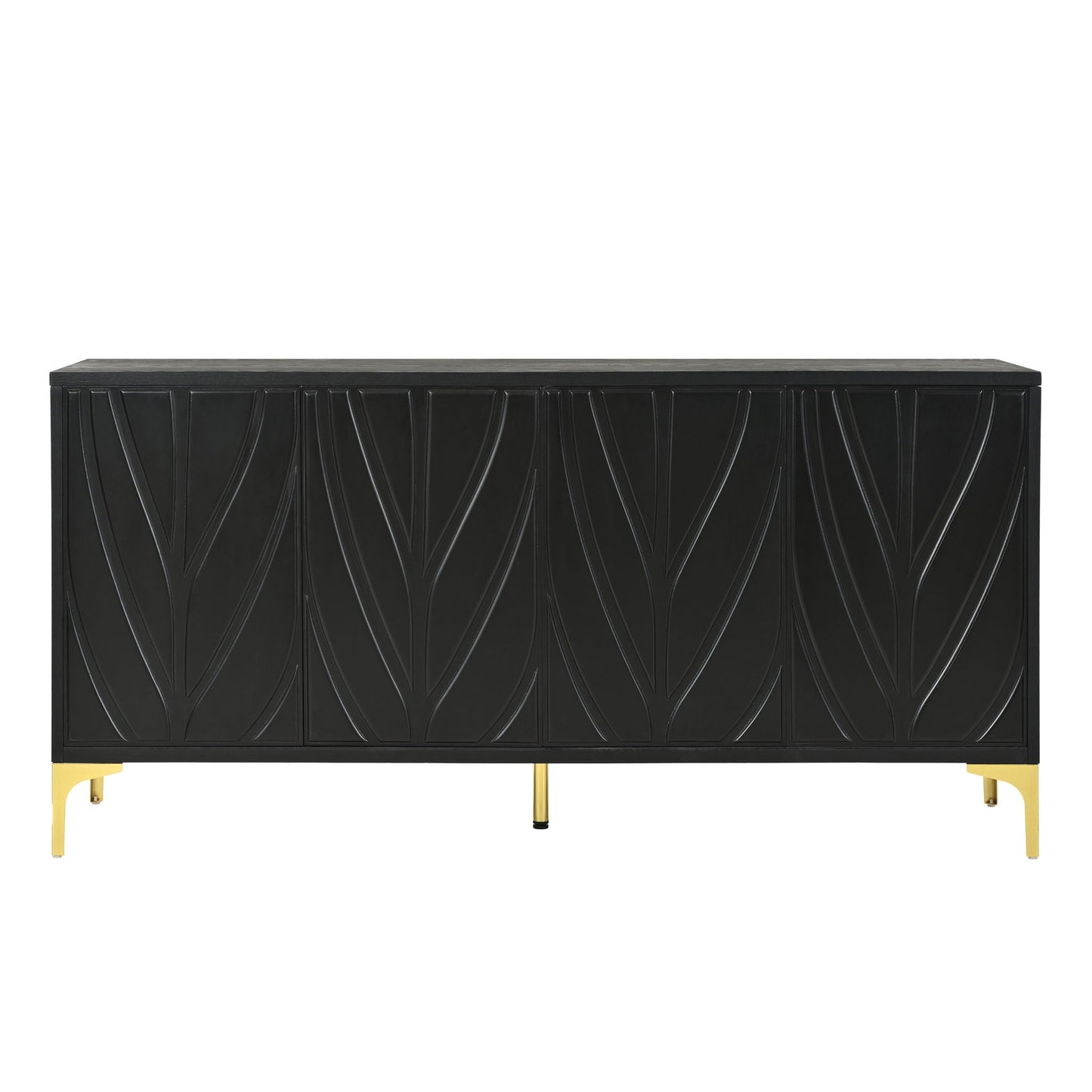 Modern Sideboard Buffet Cabinet With Handleless Press To Open Design With 4 Doors Home Essentials