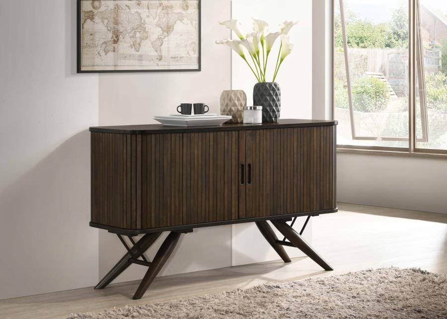 Wes - 2 Door Sideboard Buffet Storage Cabinet - Dark Walnut CoasterEssence