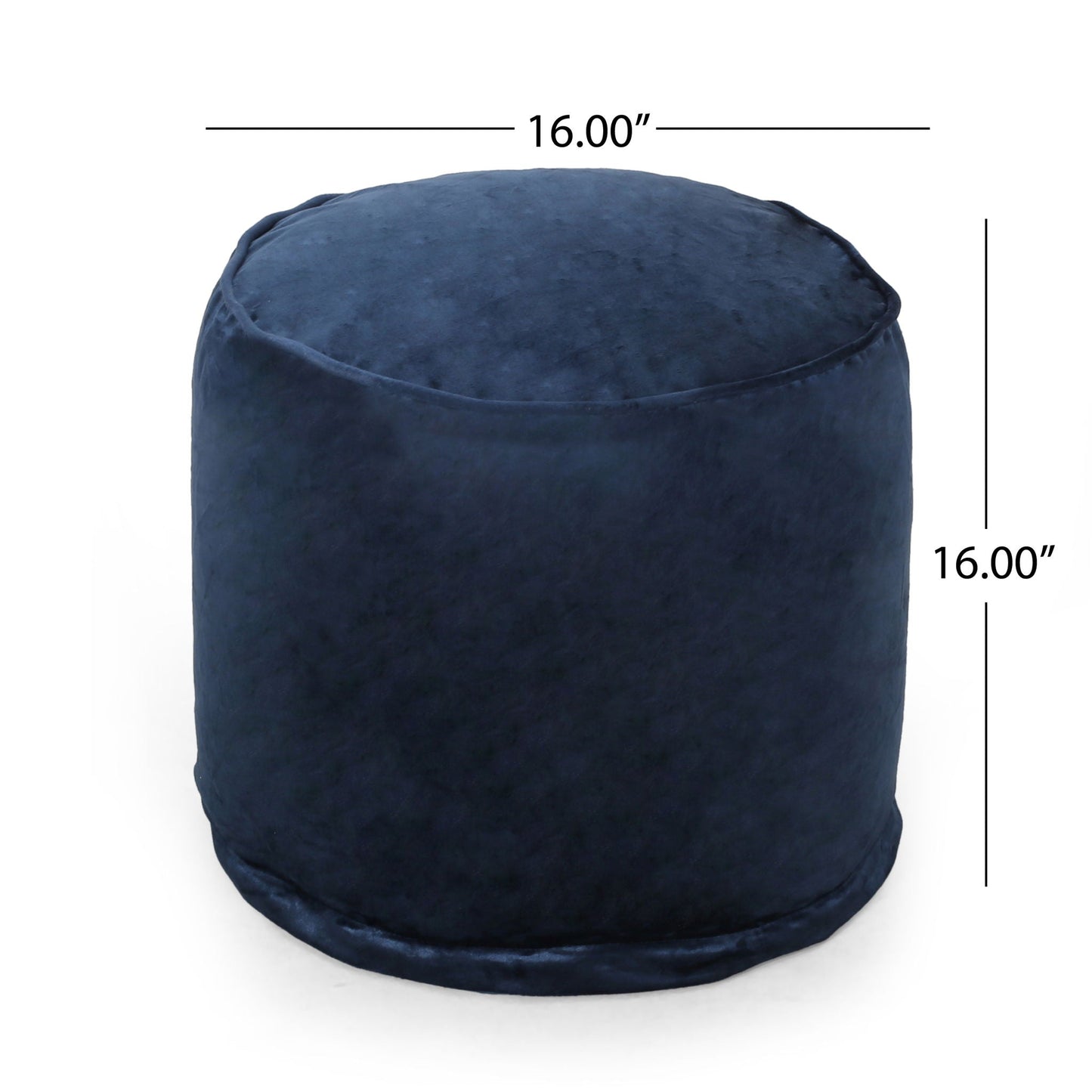 Shimon - Cylinder Pouf Ottoman Floor Cushion Home Essentials