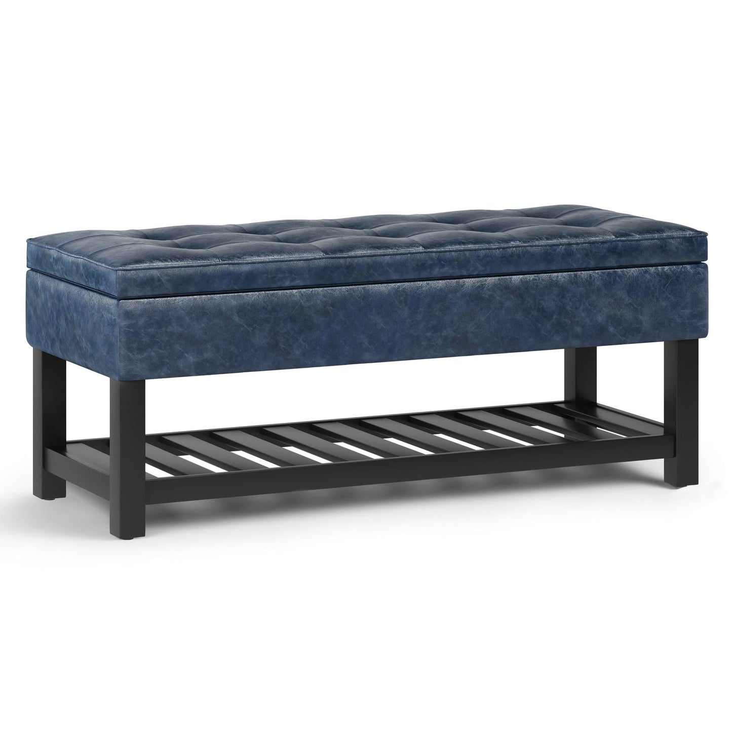 Cosmopolitan - Storage Ottoman Bench With Open Bottom Simpli-Home