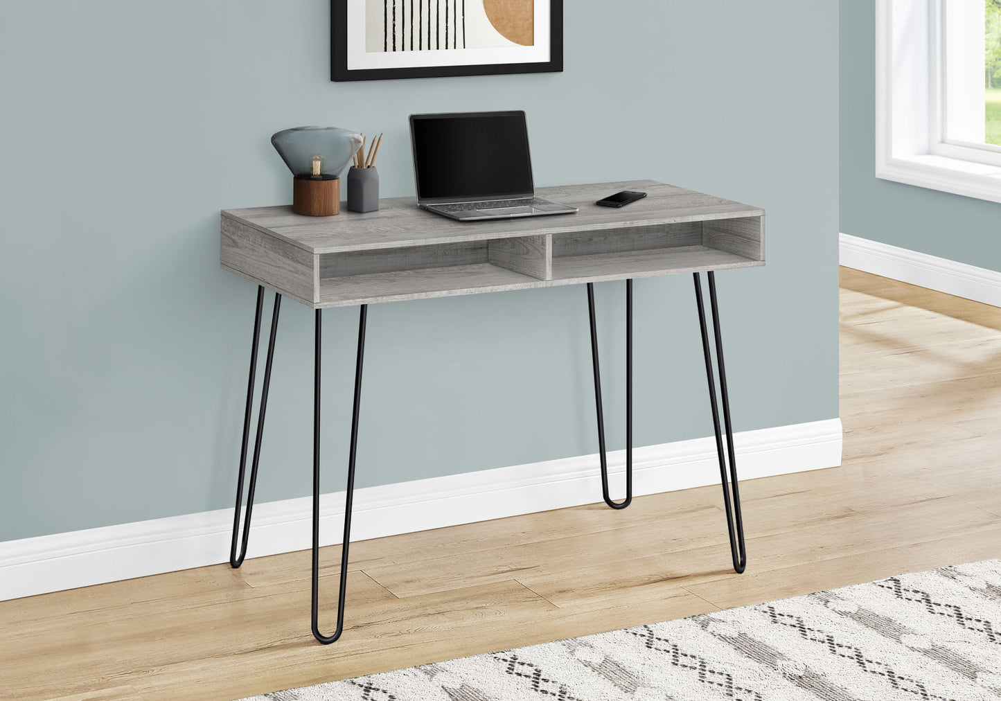 Computer Desk, Home Office, Laptop, Left And Right Set-Up, Storage Drawers, Work, Contemporary, Modern 8th Street
