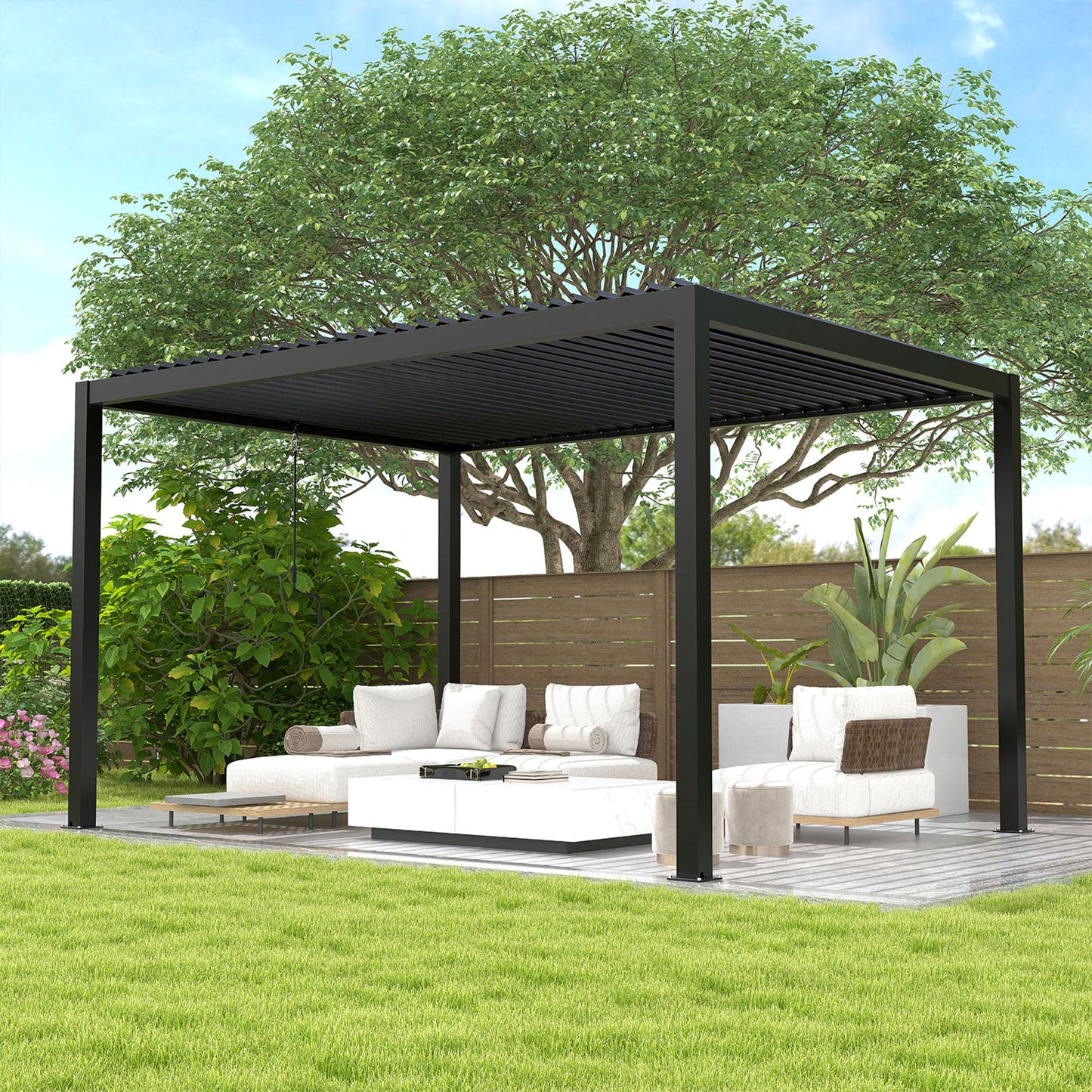 Premium Louver Pergola Aluminium Frame & Louvers Home Essentials