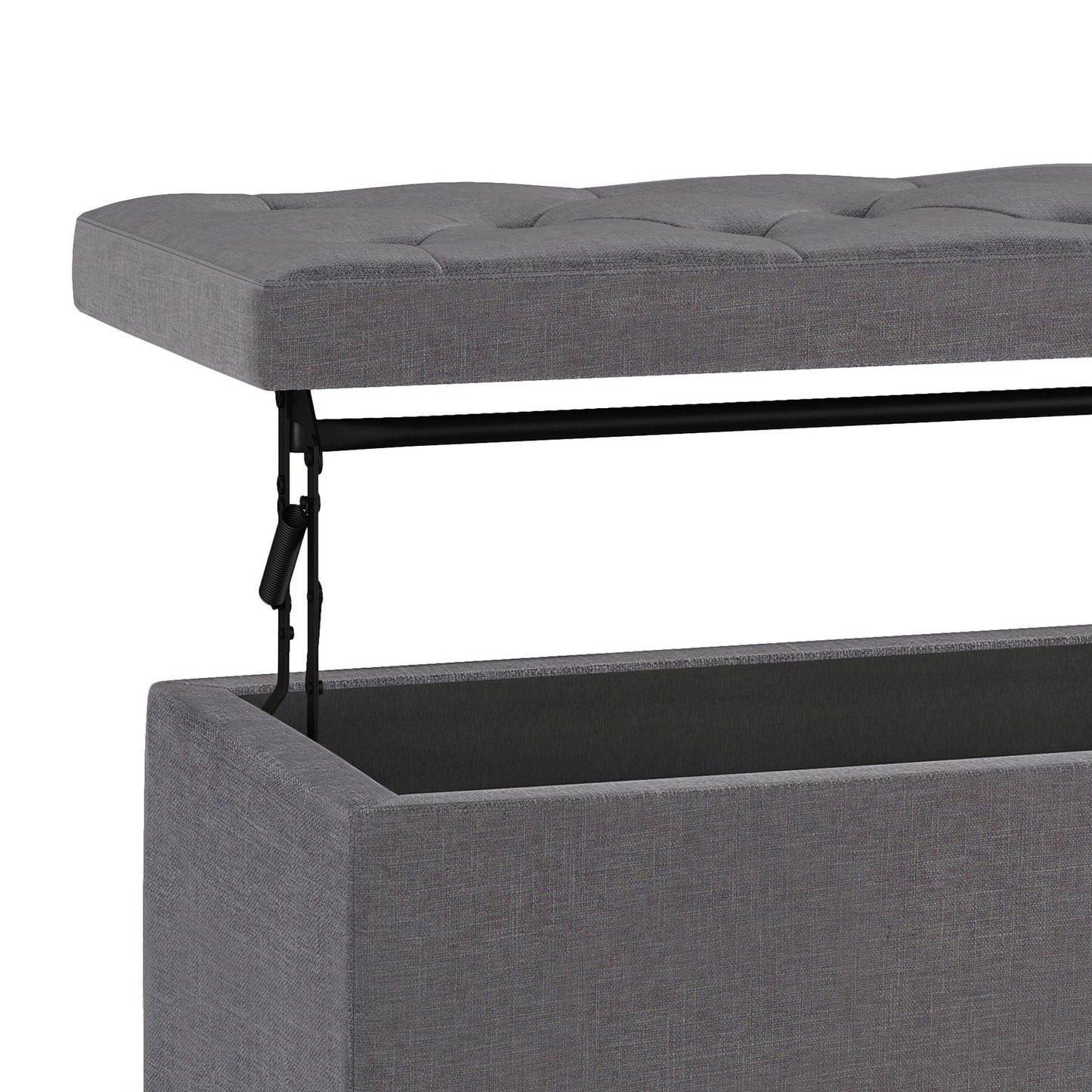 Hamilton - Upholstered Lift Top Rectangular Storage Ottoman Simpli-Home