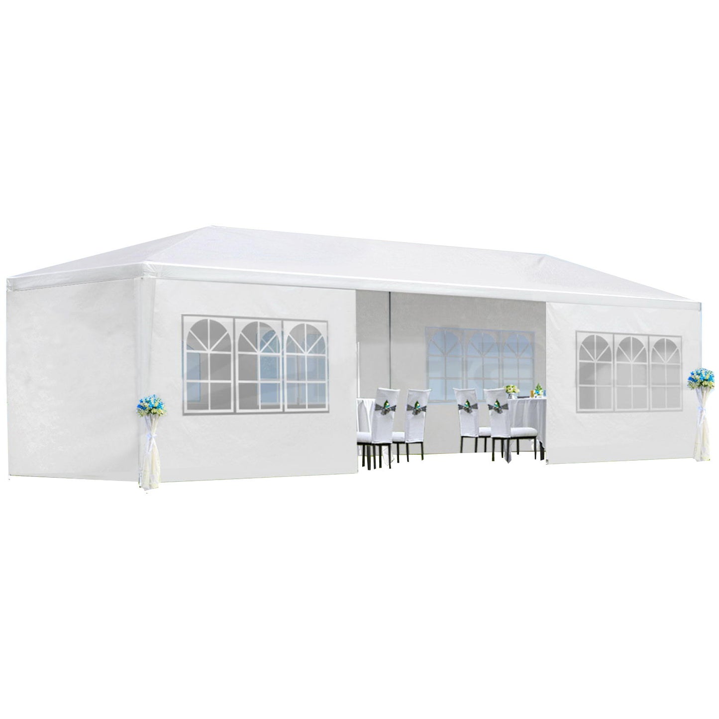 10X30' Wedding Party Canopy Tent Outdoor Gazebo With Removable Sidewalls Home Essentials