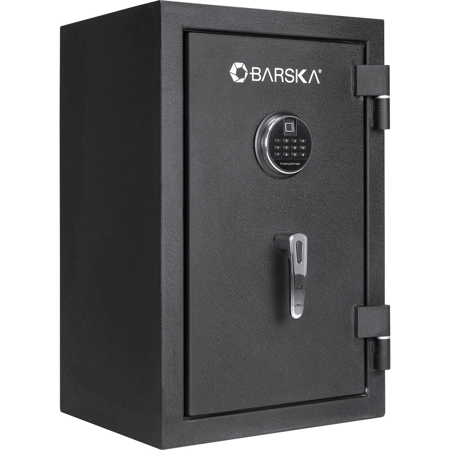 2.02 Cubic Ft Biometric Keypad Fire Resistant Safe - Black Daily Nest