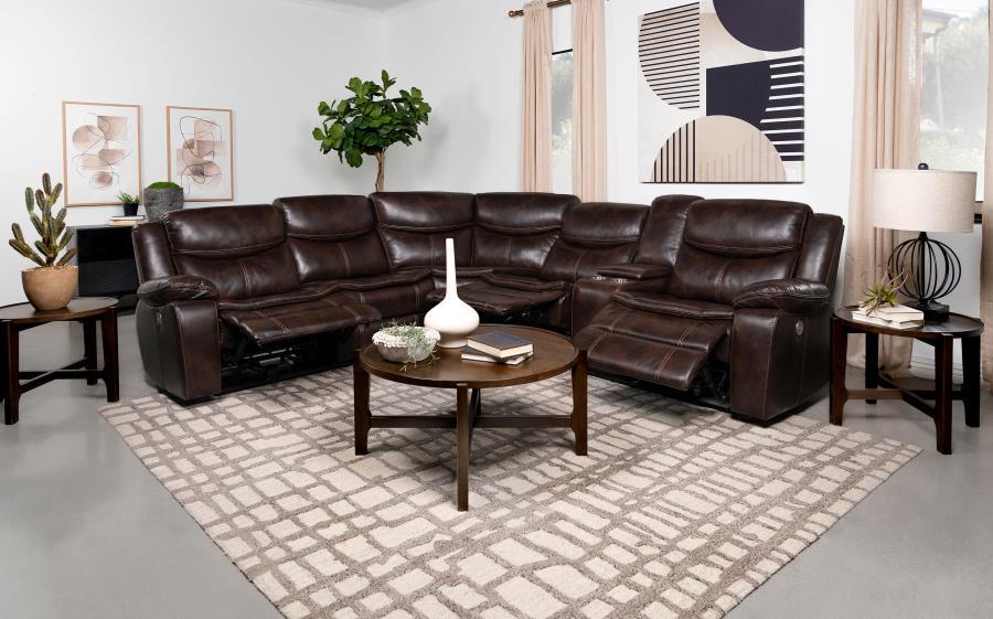 Sycamore - Upholstered Power Reclining Sectional Sofa Coaster Fine Furniture