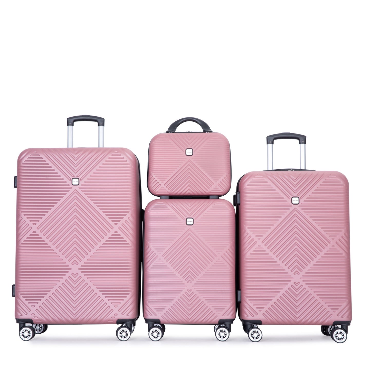 4 Piece Lightweight Suitcase, Makeup Box, Aircraft Wheels Daily Nest