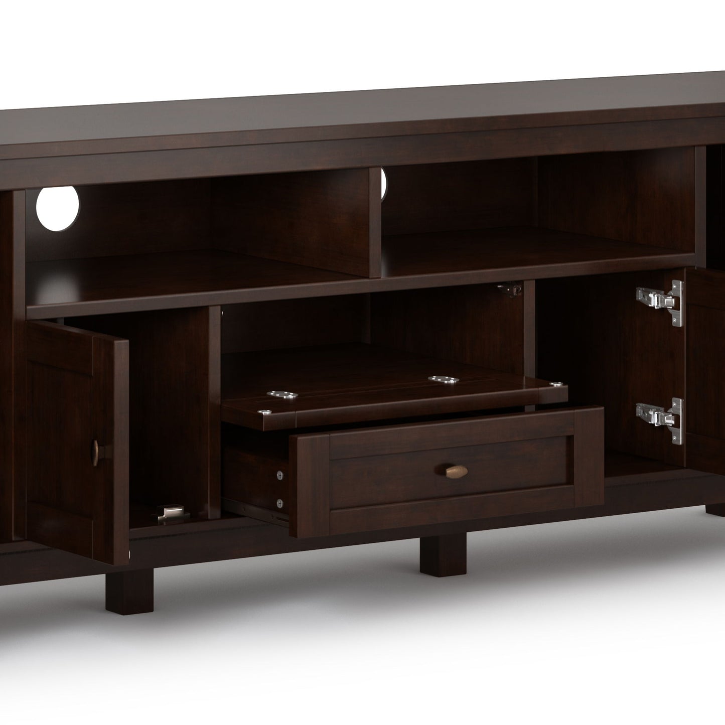 Warm Shaker - TV Media Stand, Handcrafted Simpli-Home