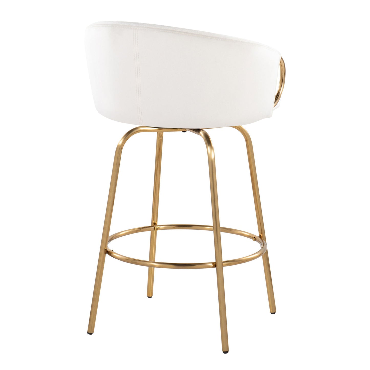 Claire - Contemporary & Glam Counter Stool (Set of 2) Lumi Source