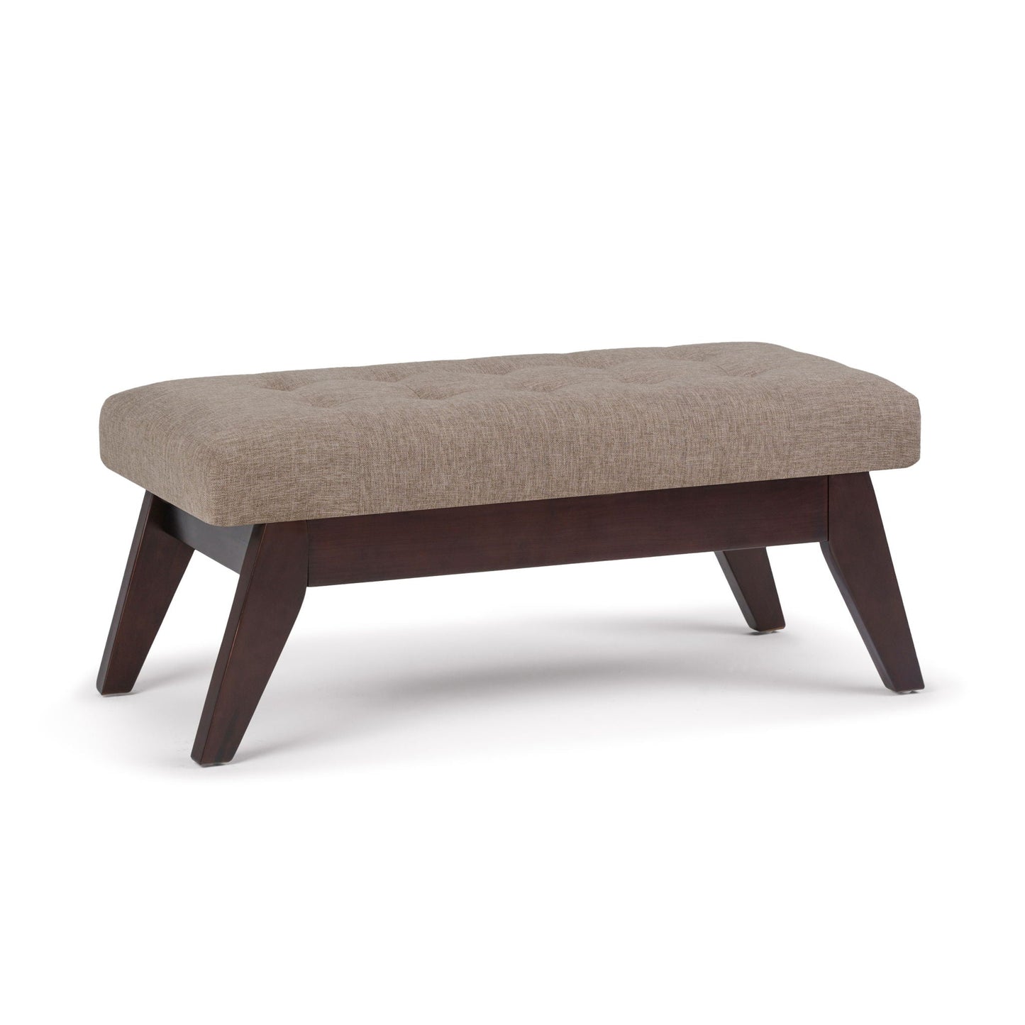 Draper - Upholstered Mid Century Tufted Ottoman Bench Simpli-Home