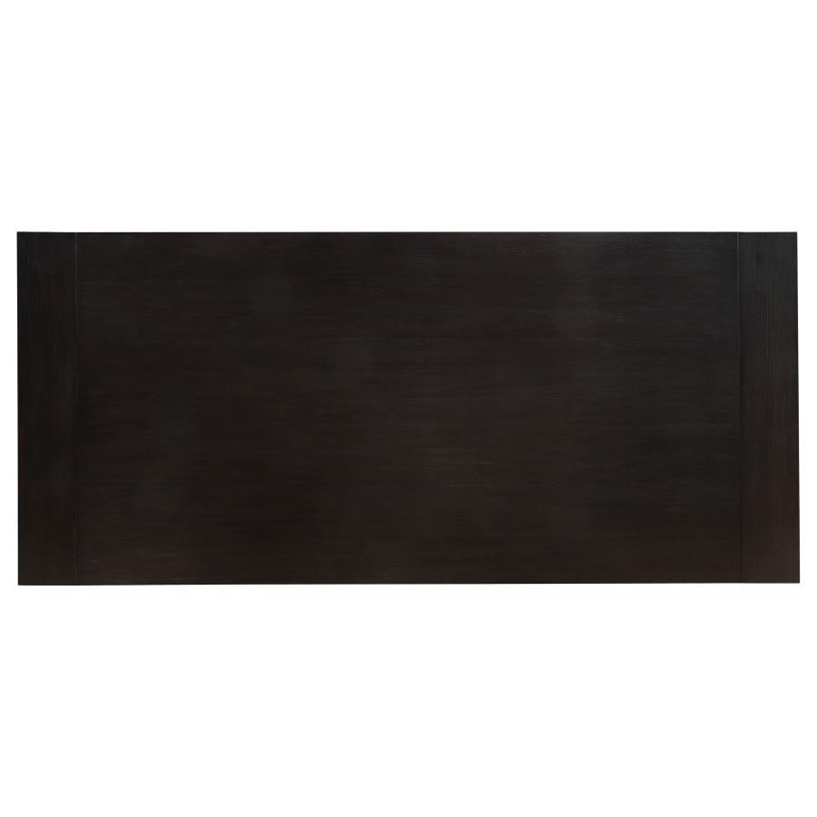 Phelps - Extension Leaf Dining Table Distressed Noir - Distressed Nior CoasterEssence
