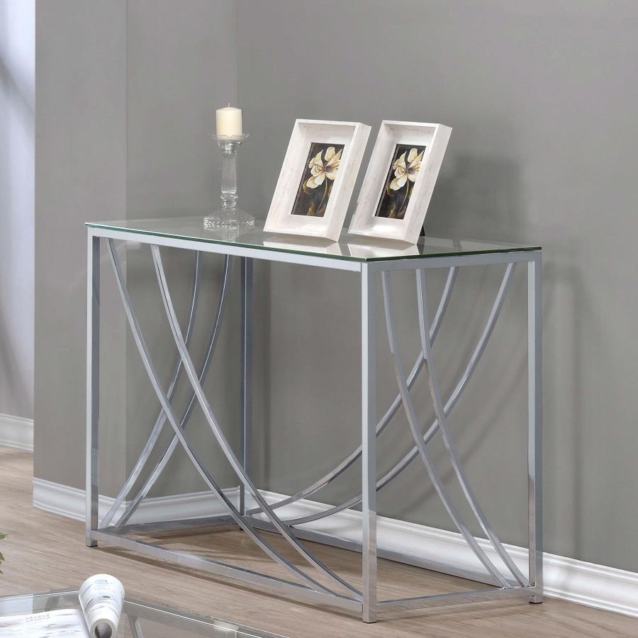 Lille - Glass Top Entryway Sofa Console Table Accents CoasterEssence