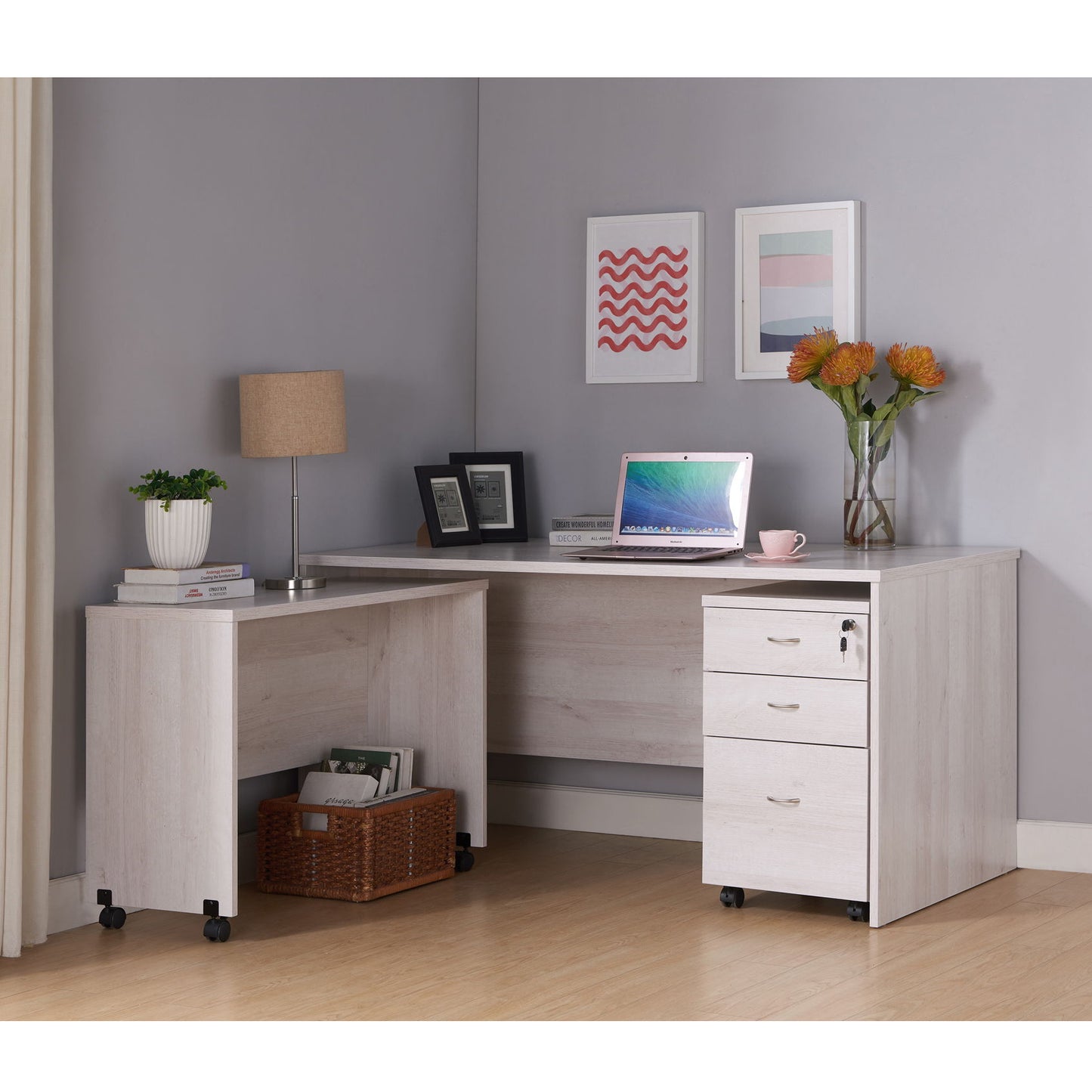 Printer Mobile Stand, Computer Desk, Home Office Desk Home Essentials