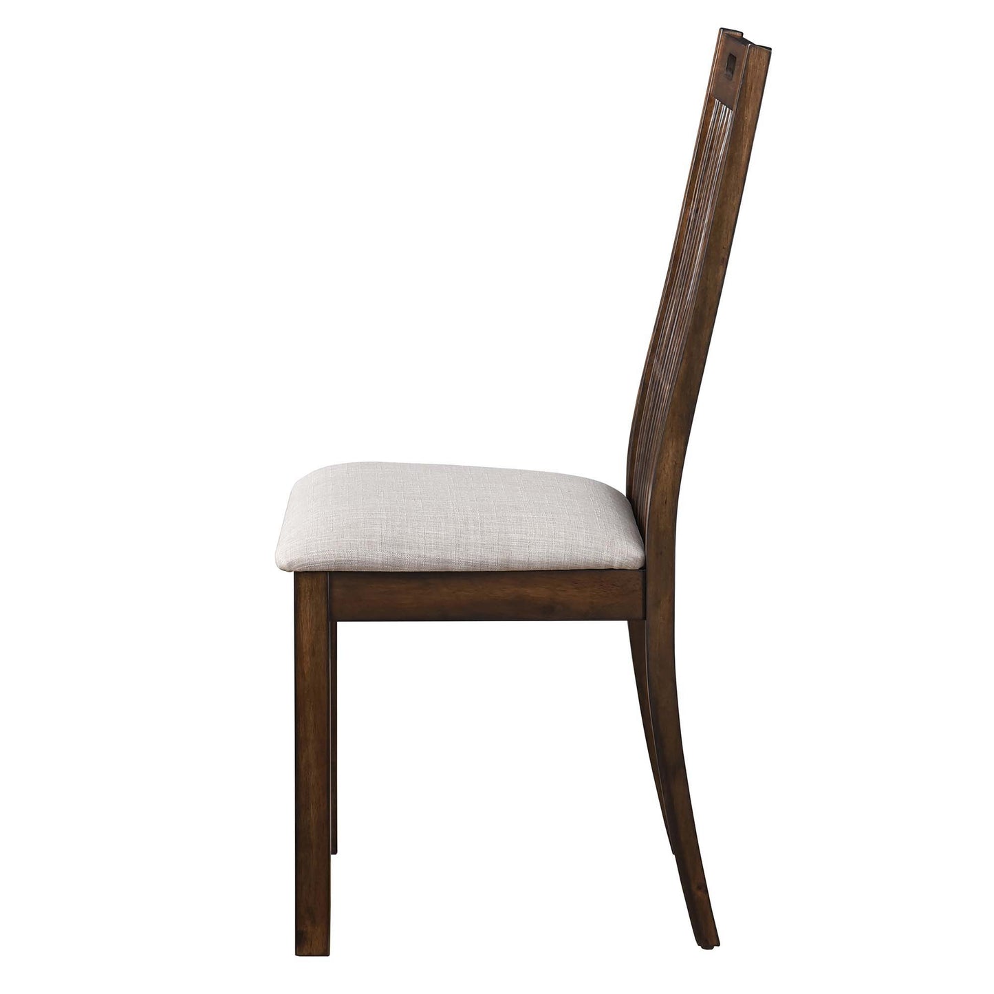 2 Pieces Set Dining Side Chair Rustic Modern Farmhouse Design Retro Design Easy To Assembly - Antique Dark Oak Home Essentials