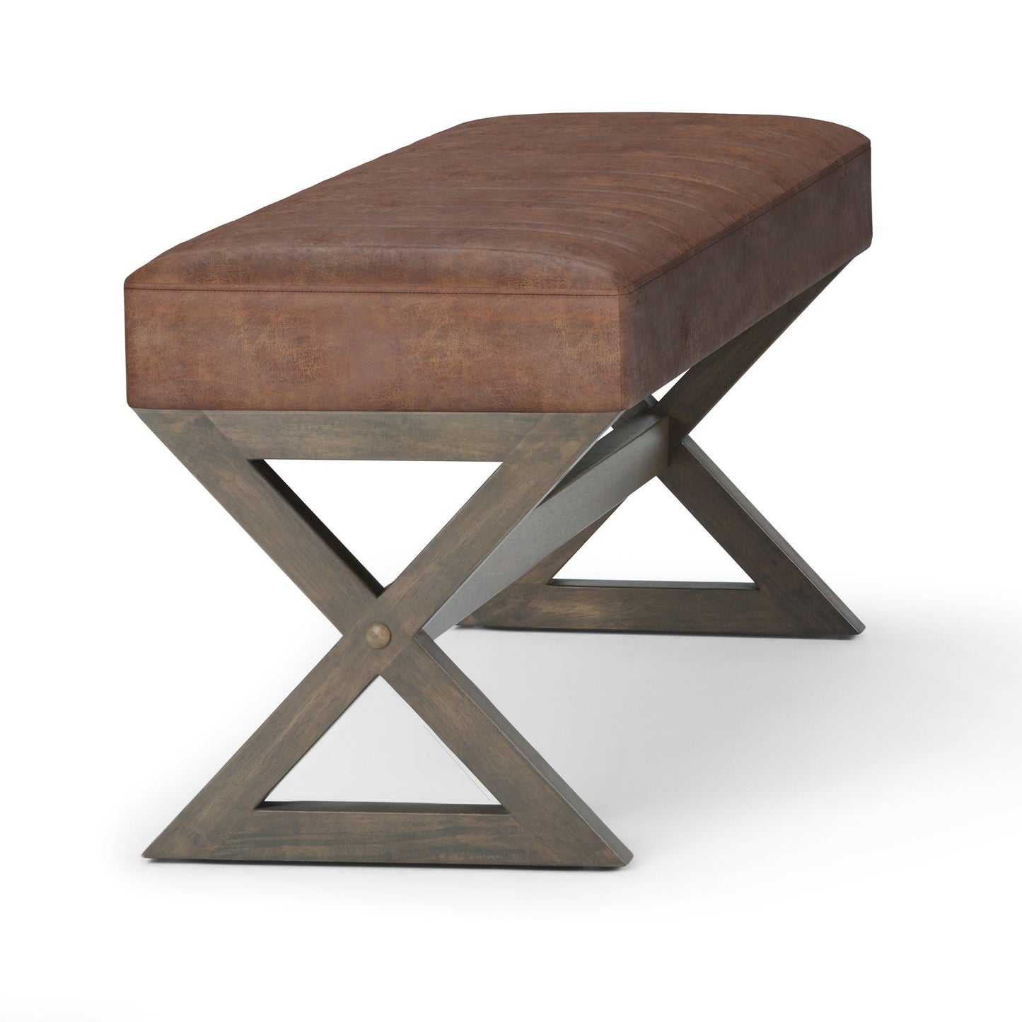 Salinger - Large Upholstered Ottoman Bench Simpli-Home